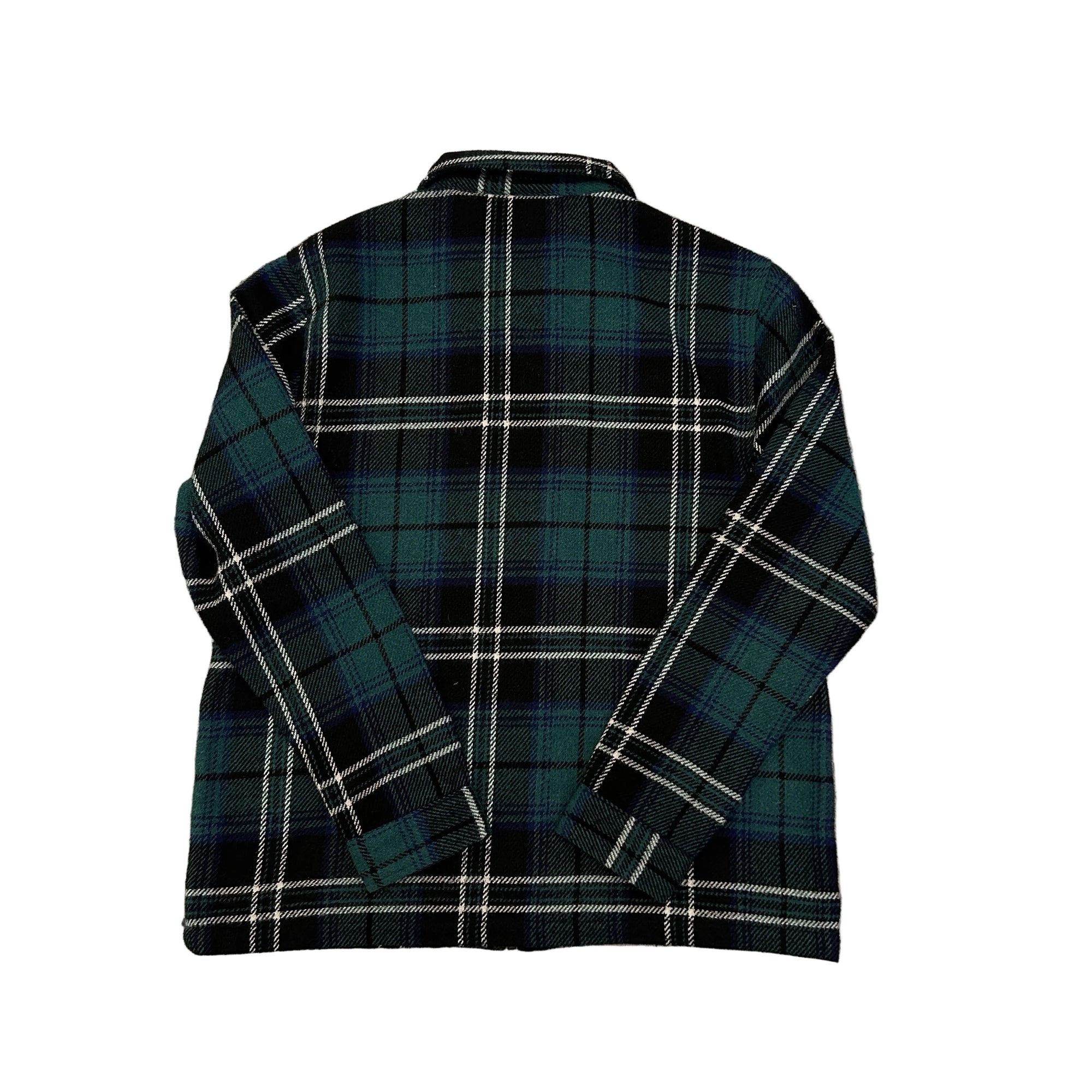 Stüssy Brushed Wool Plaid Zip Shirt 9/10