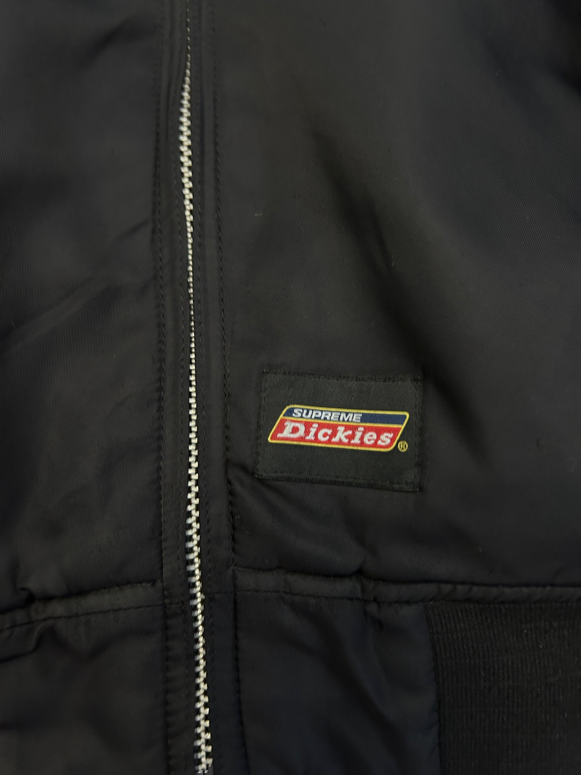 Supreme Dickies Fur Collar Bomber Jacket Black 9/10