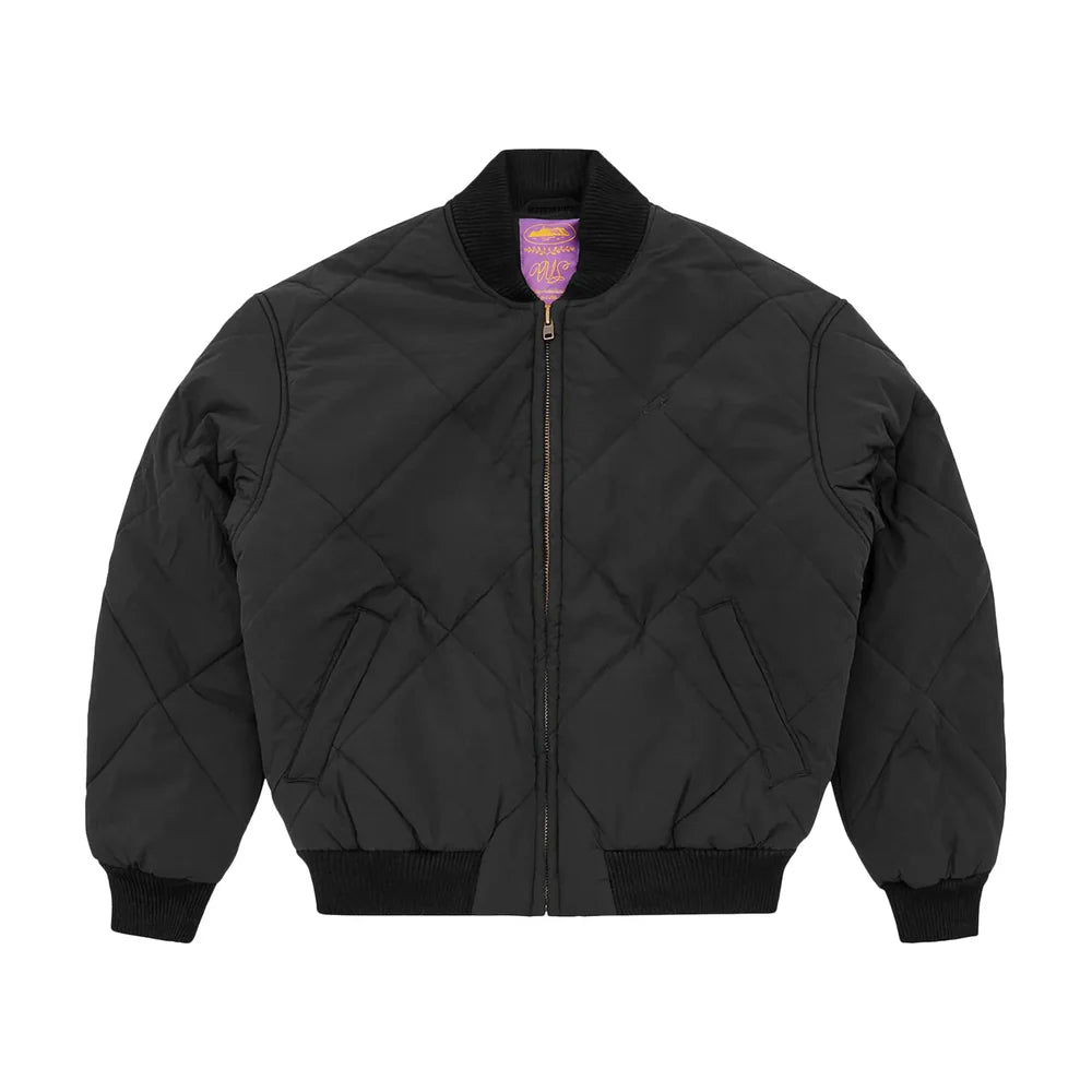 Corteiz Olde English Quilted Bomber Jacket