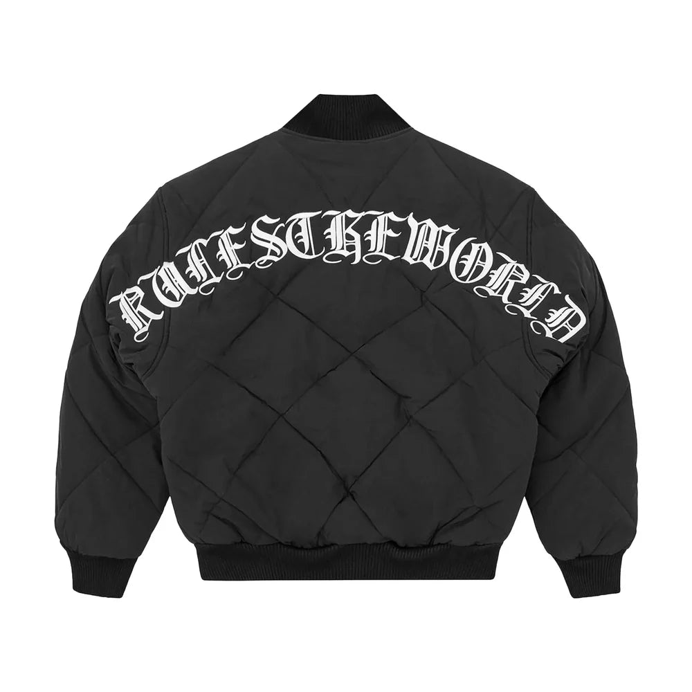 Corteiz Olde English Quilted Bomber Jacket