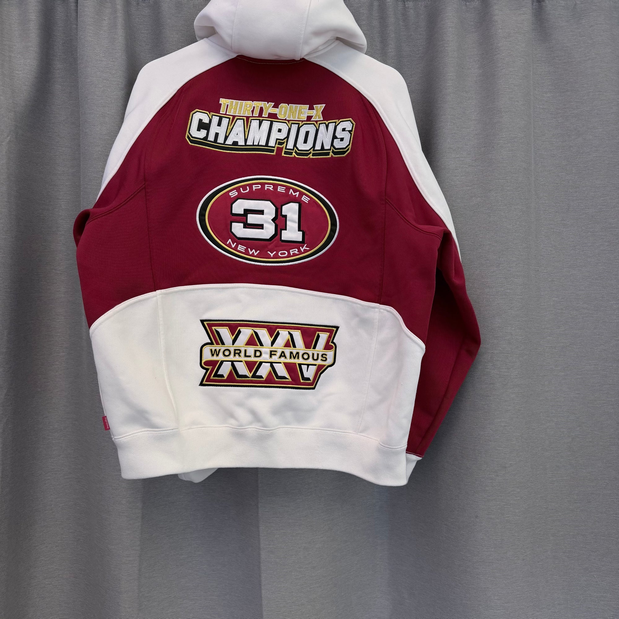 Supreme Football Red Zip Up M