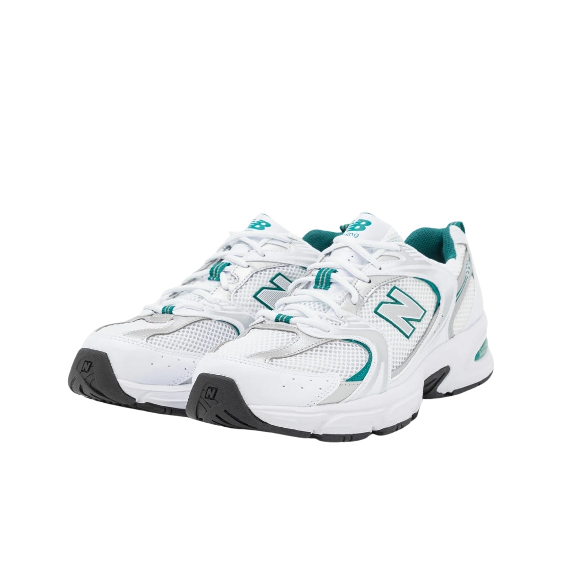 New Balance 530 White Silver Green