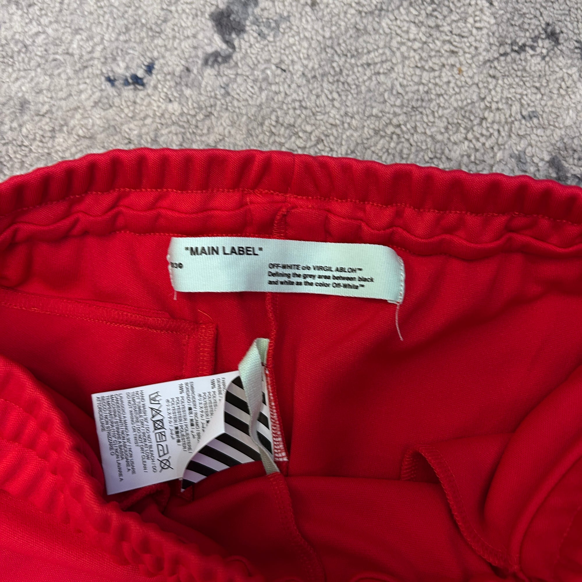 Off-White Trackpants Red 9.5/10