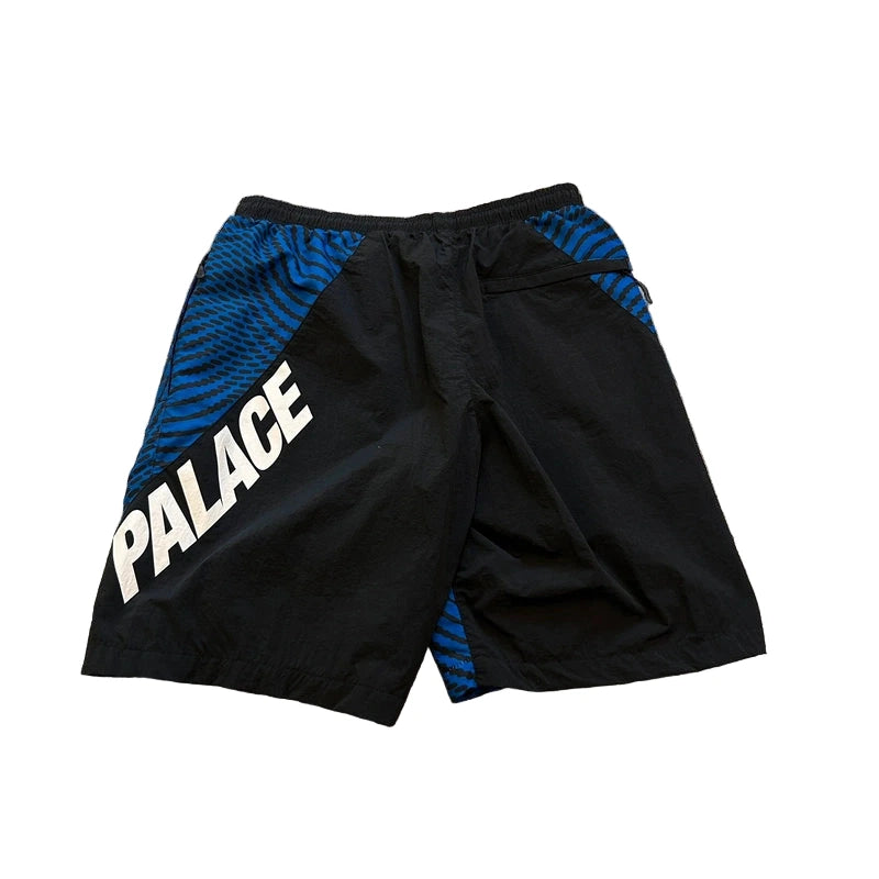 Palace Shorts Swirl Shell Blue Black 9/10