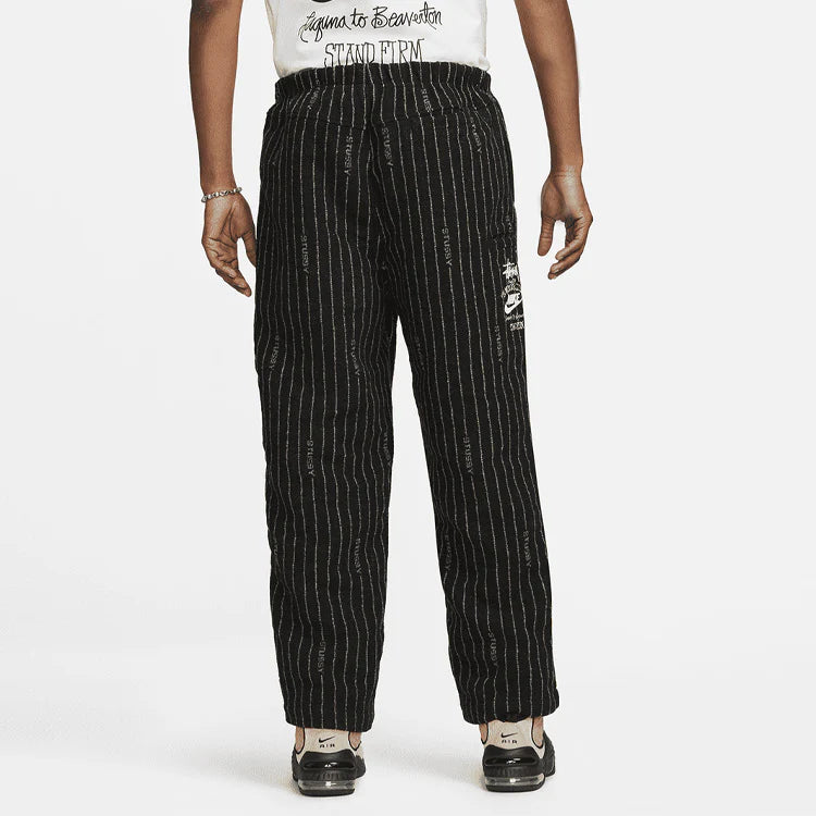 Nike x Stussy SS23 Stripe Wool Pant 'Antique Black'