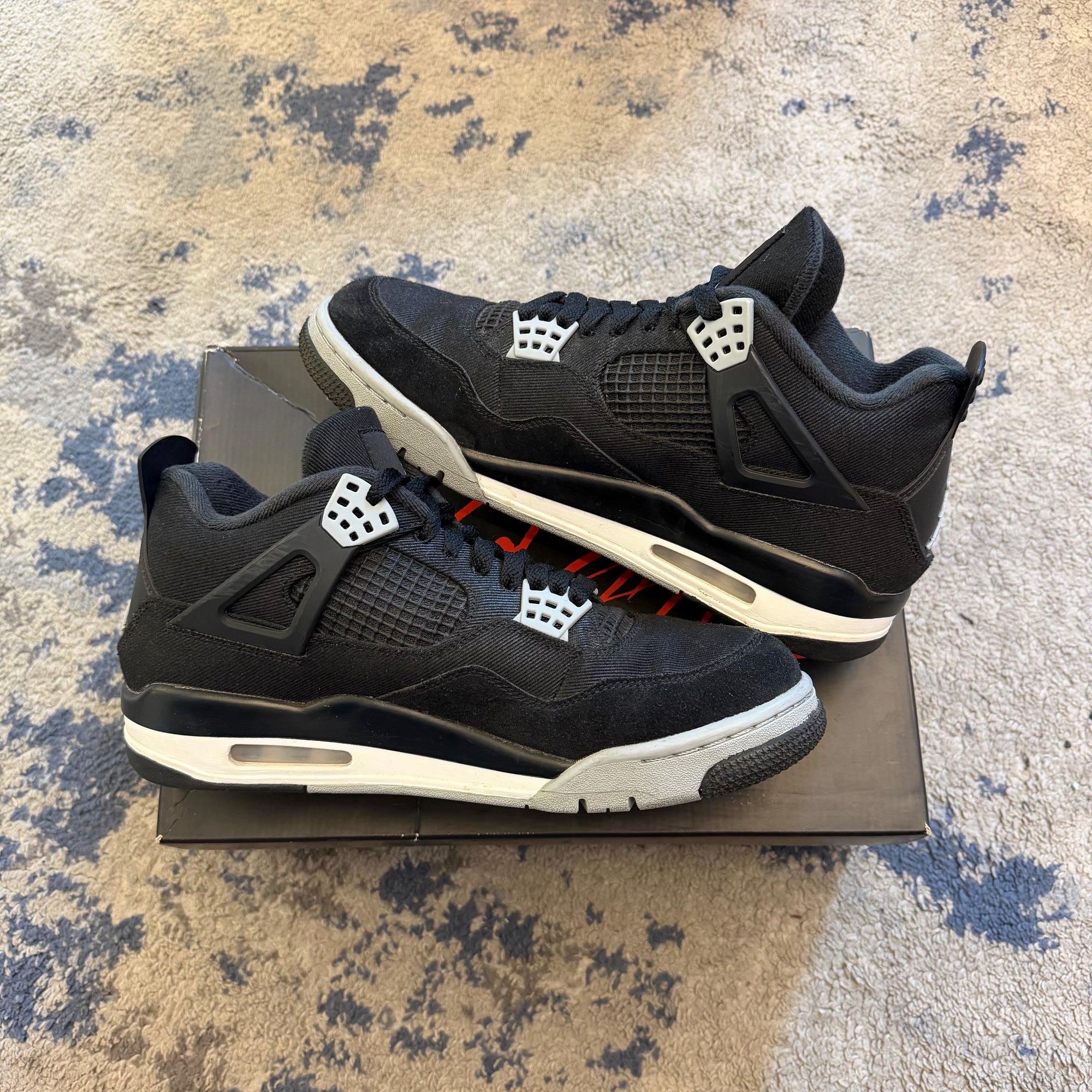 Jordan 4 Black Canvas USED