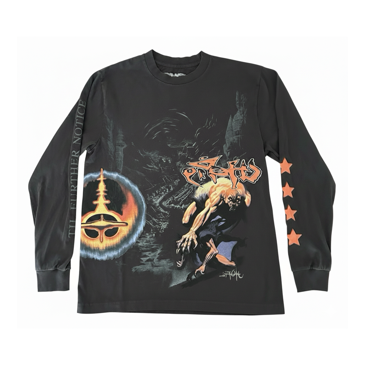 Cactus Jack by Travis Scott Utopia Circus Maximus Sound Long-Sleeve Tee 'Black'