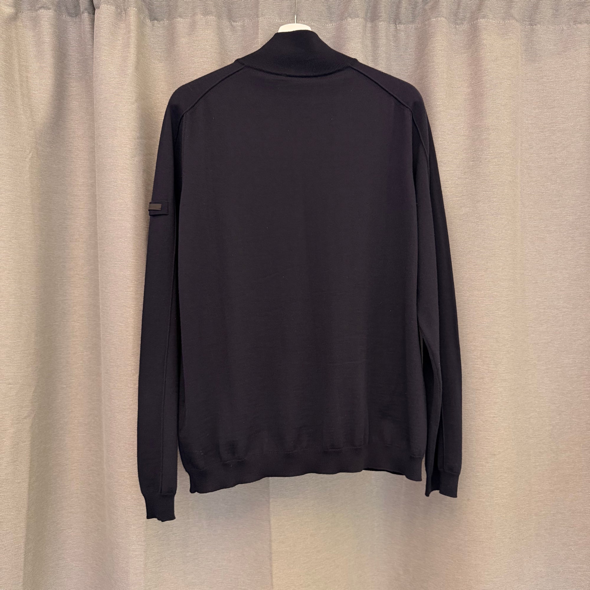 Prada Cardigan Zip Up Navy USED