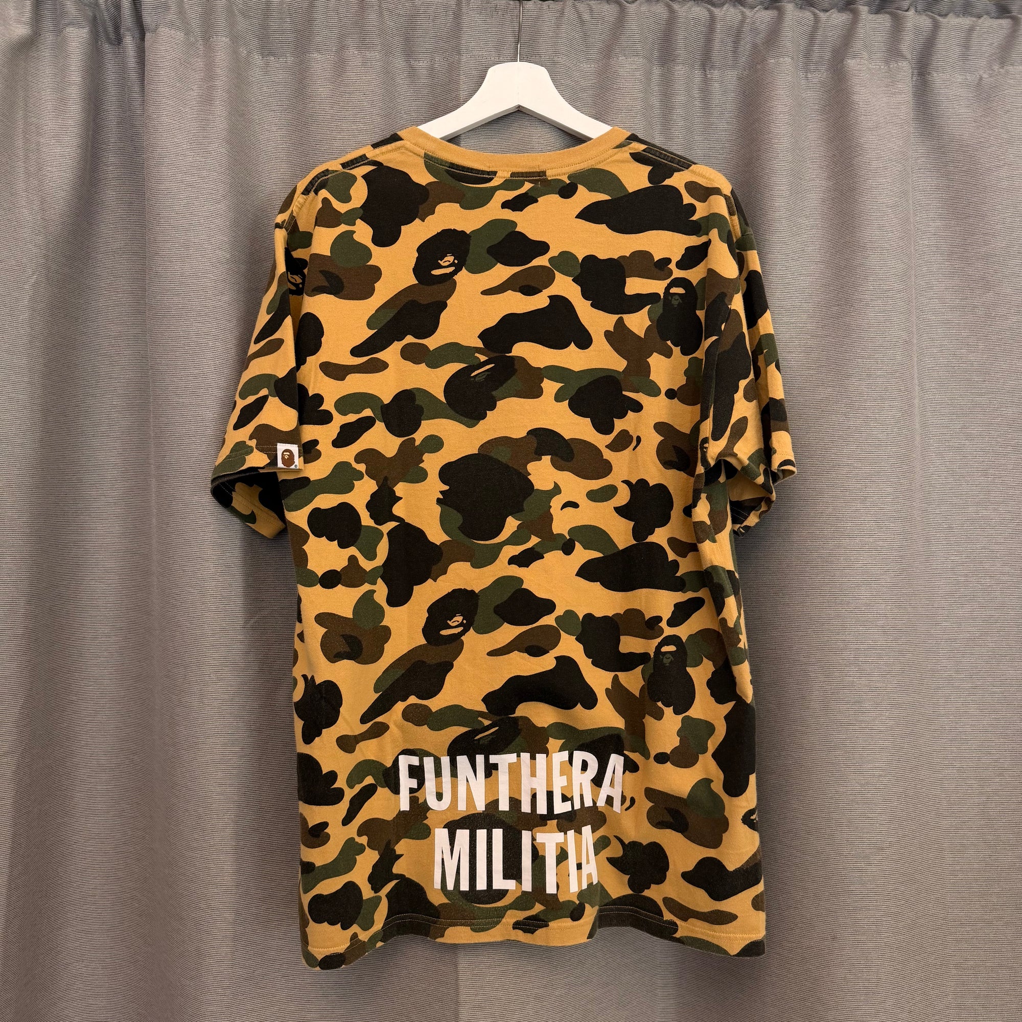 A Bathing Ape Camo Tiger Tee USED