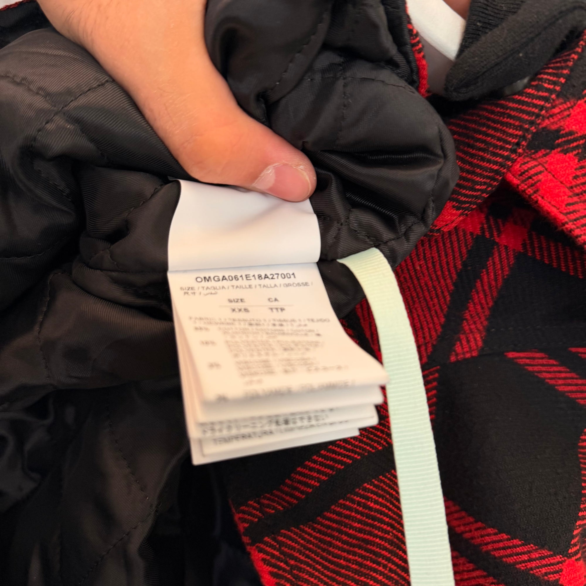 Off-White Flanel Overshirt Hooded USED
