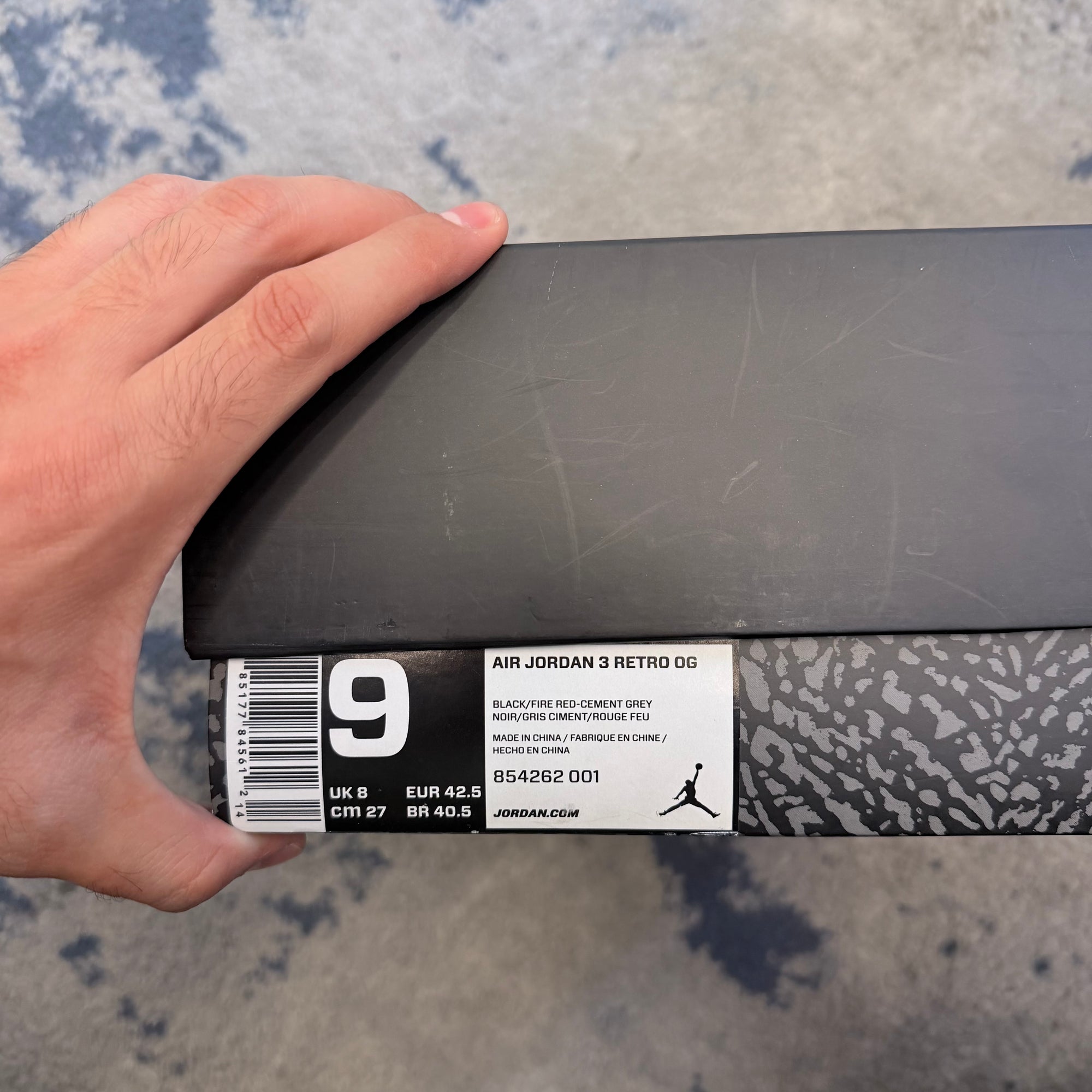 Air Jordan 3 Retro OG Black Cement 42,5