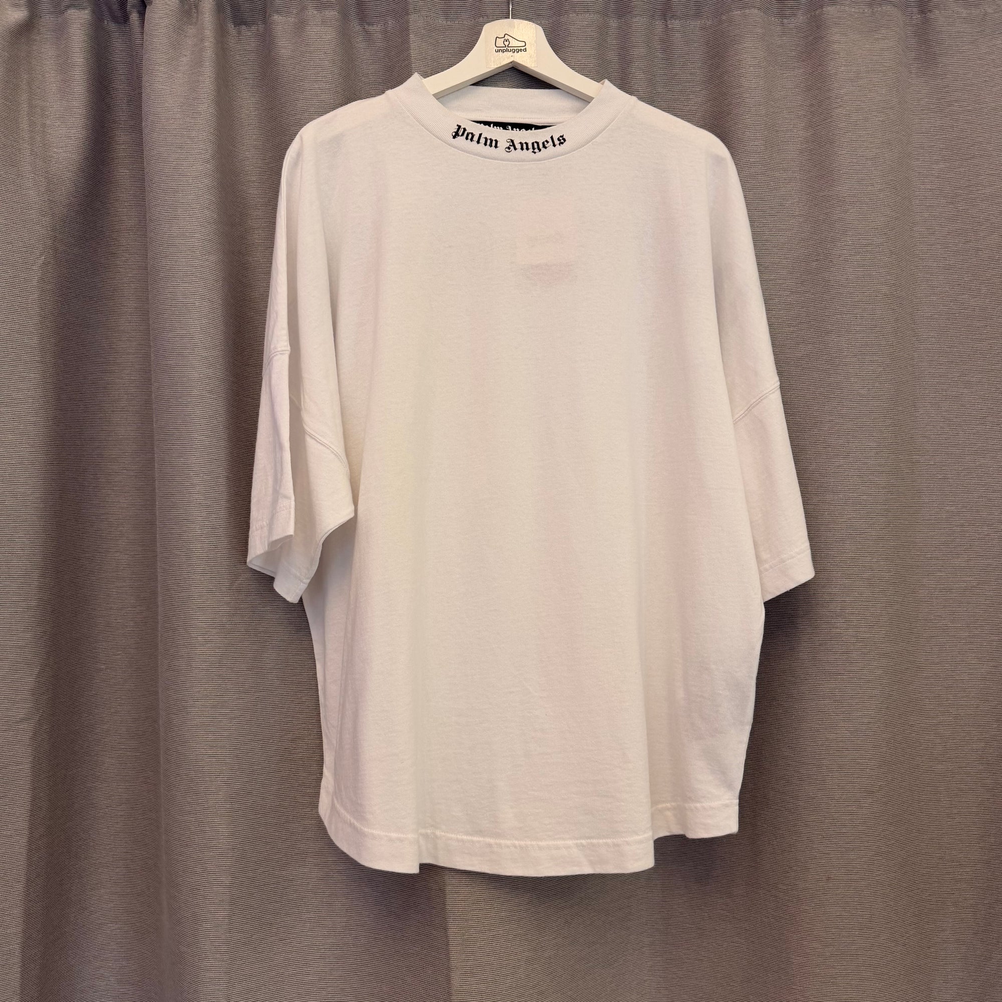 Palm Angels Logo White Tee USED