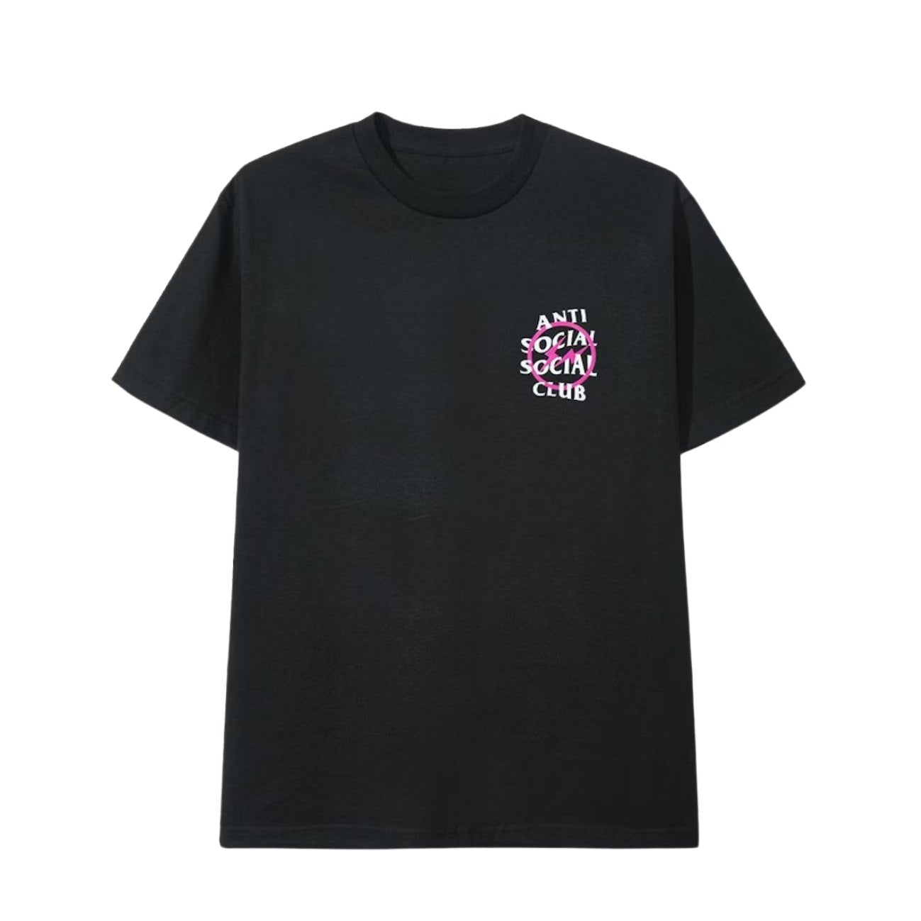 Anti Social Social Club x Fragment Design Pink Bolt Tee 'Black'