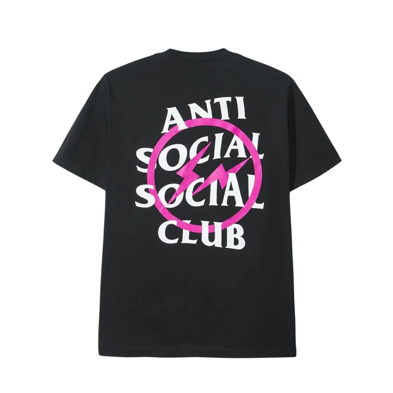 Anti Social Social Club x Fragment Design Pink Bolt Tee 'Black'