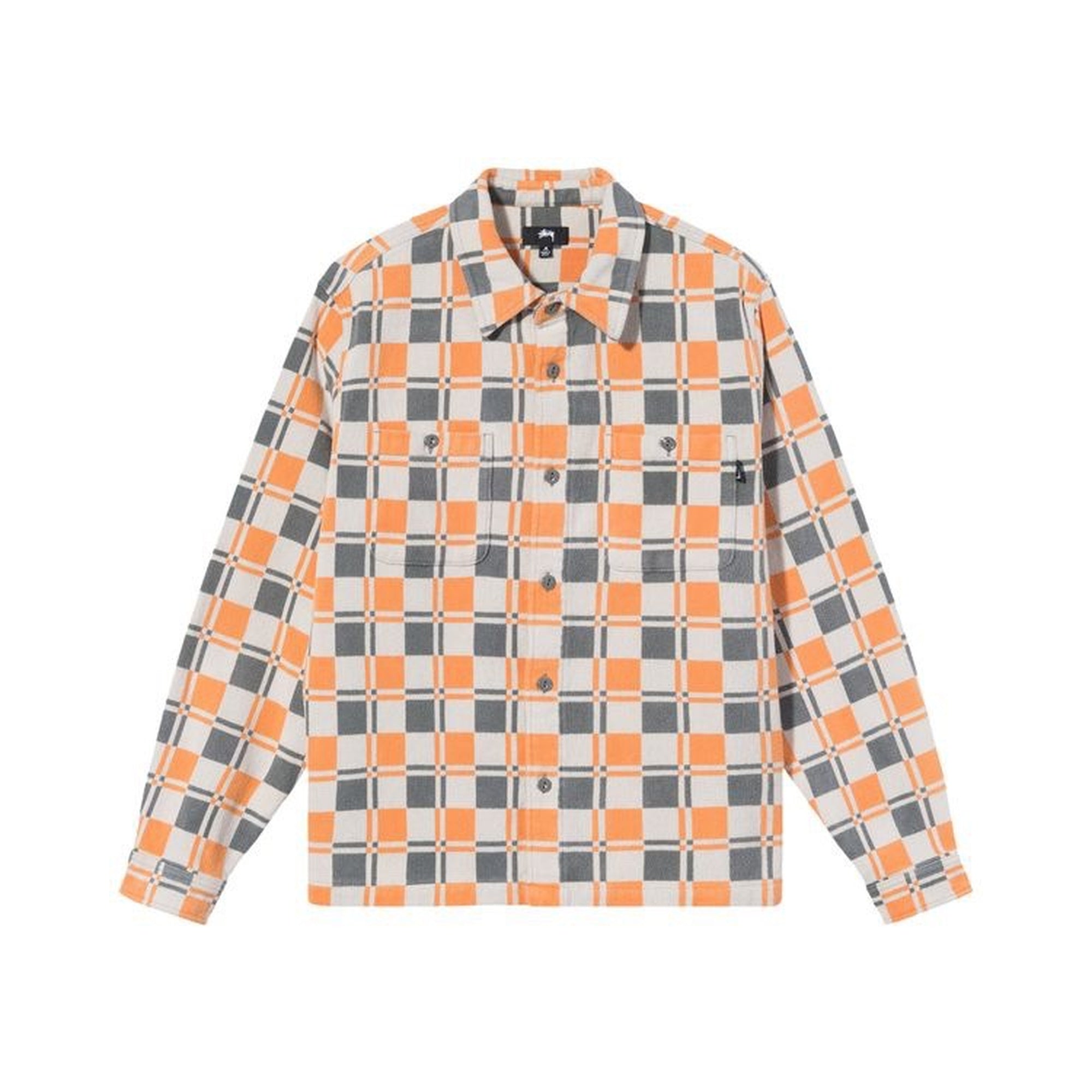 Stüssy Brent Plaid Long-Sleeve Shirt 'Tan'
