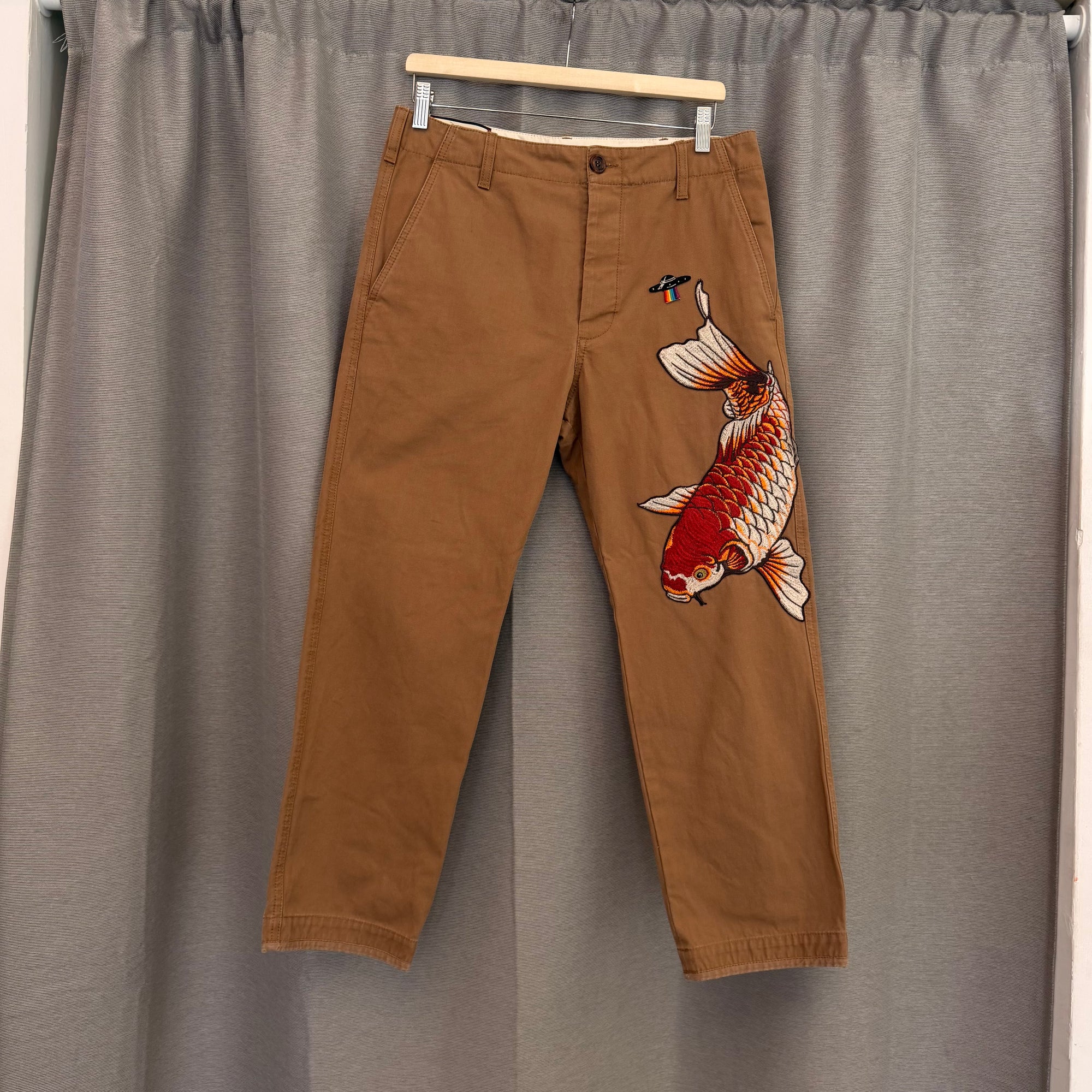 Gucci Koi Fish Cotton Pants USED