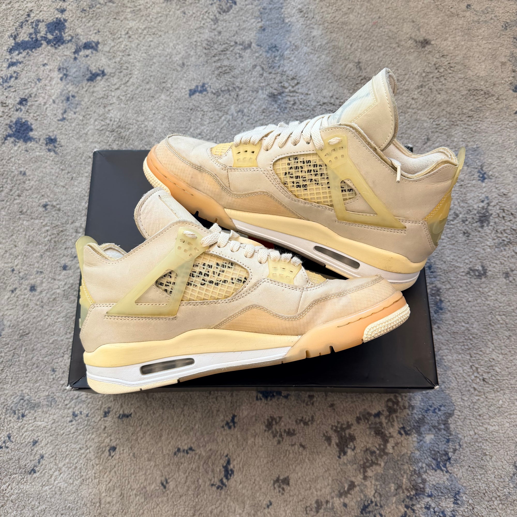 Jordan 4 x Off-White Sail 42