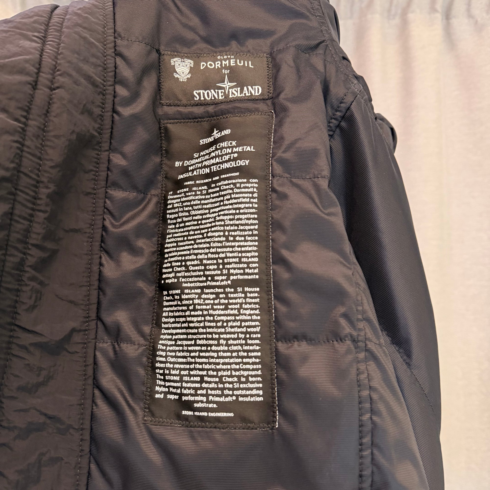Stone Island Dormeuil Nylon Metal Jacket Ghost USED
