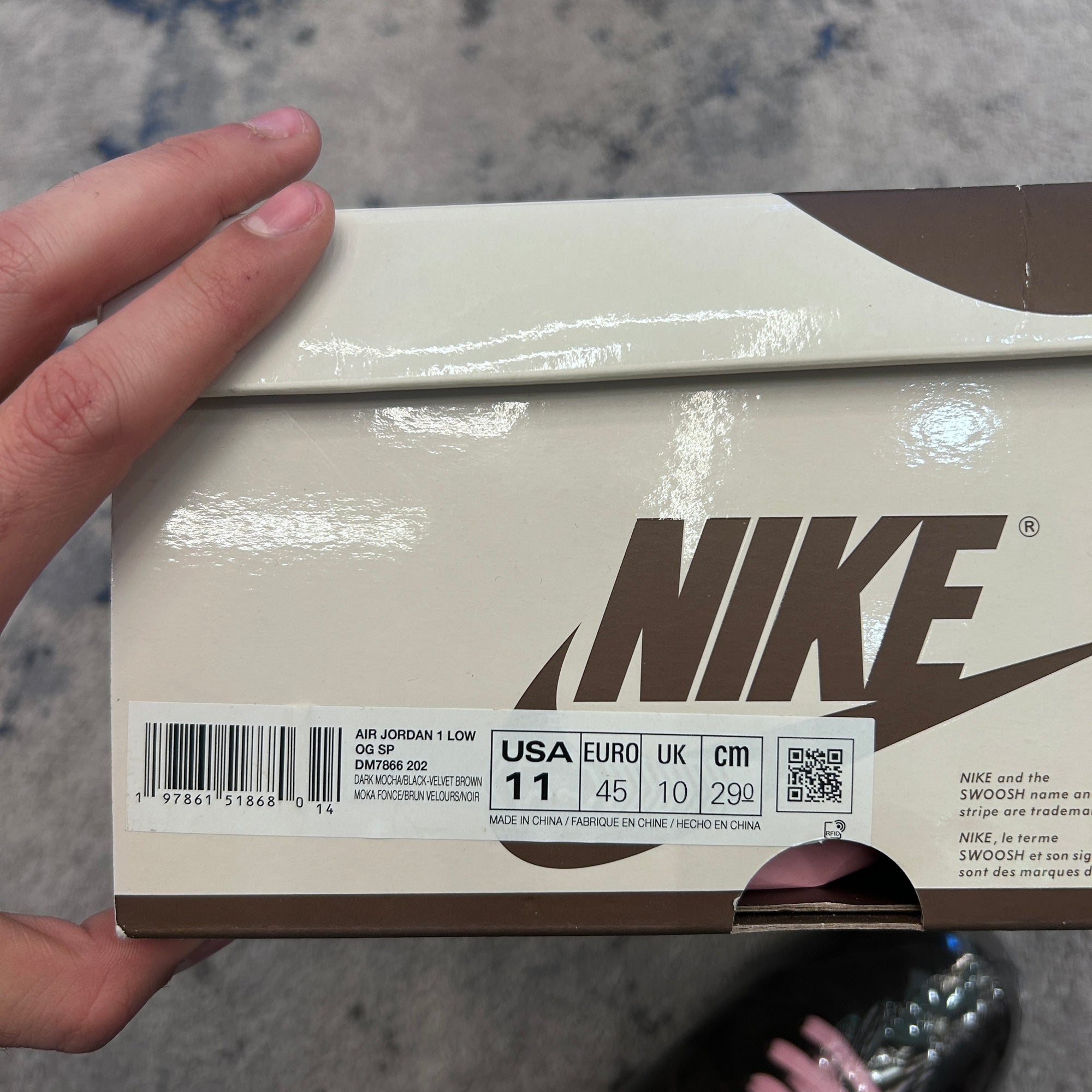 Jordan 1 Retro Low OG SP Travis Scott Velvet Brown 8.5/10