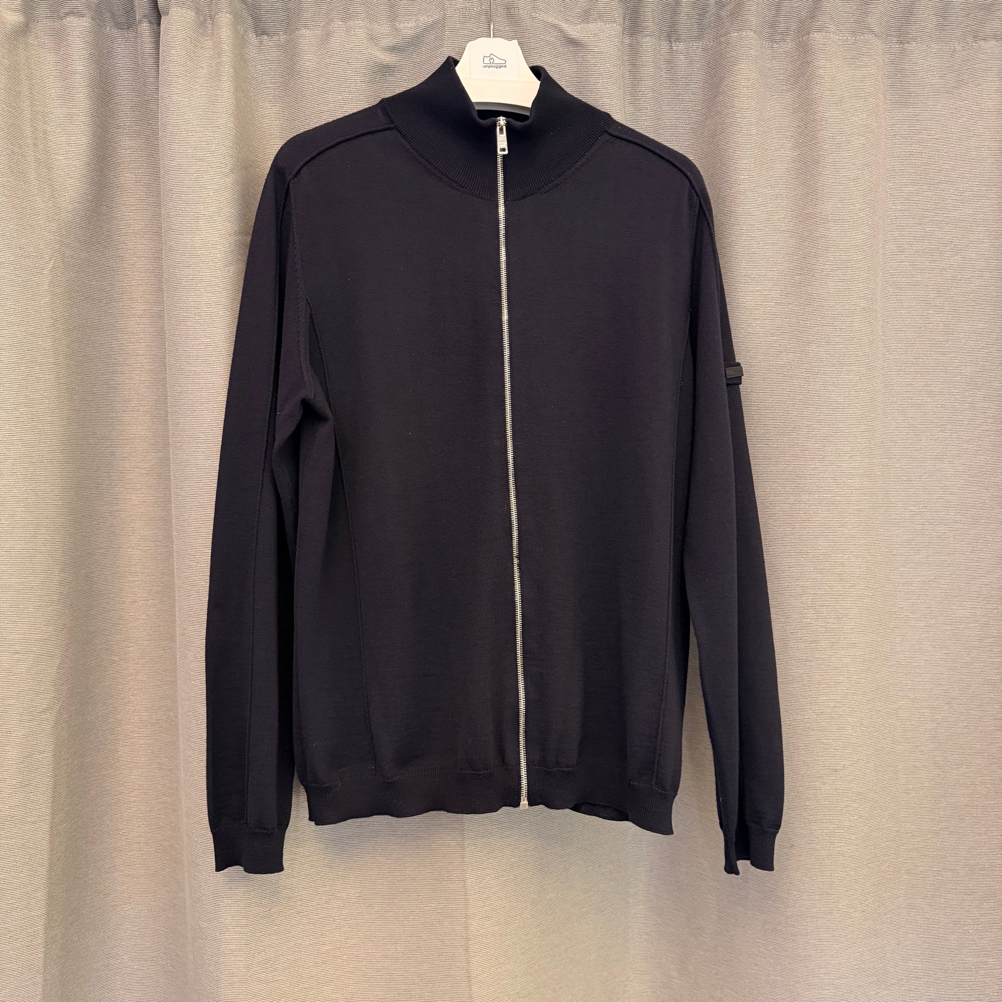 Prada Cardigan Zip Up Navy USED