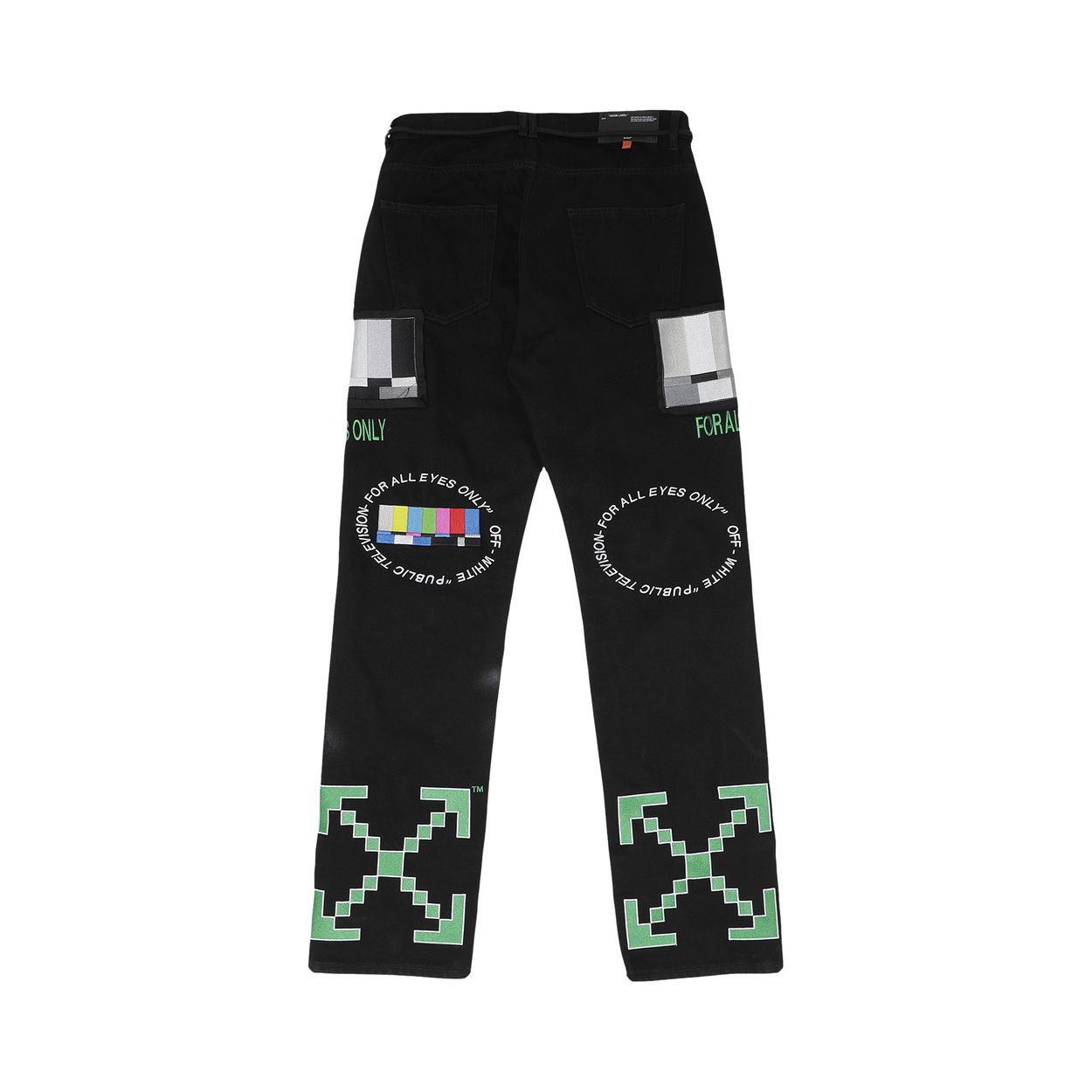 Off-White Ev Bravado Relaxed Jeans 'Black / Multicolor'
