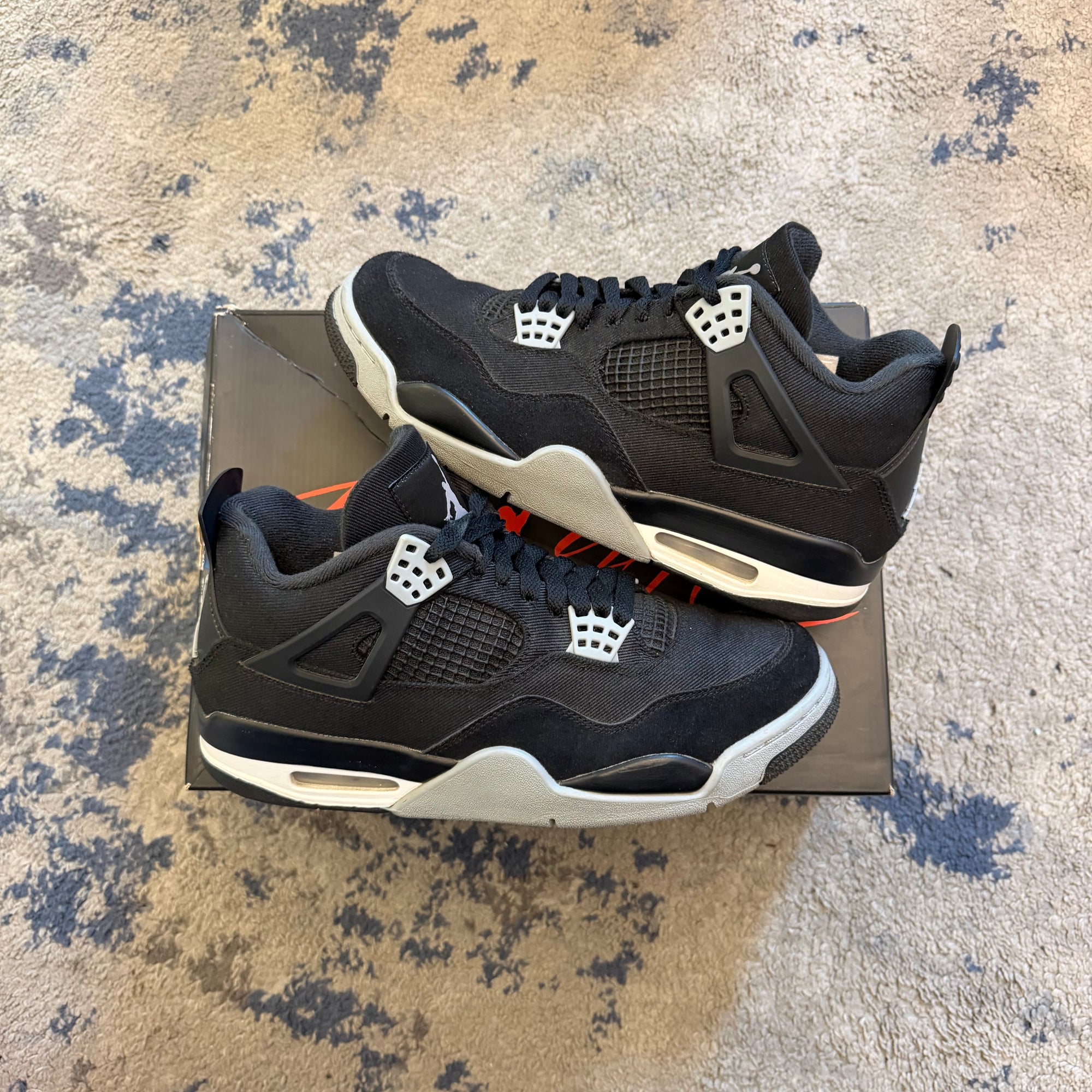 Jordan 4 Black Canvas USED