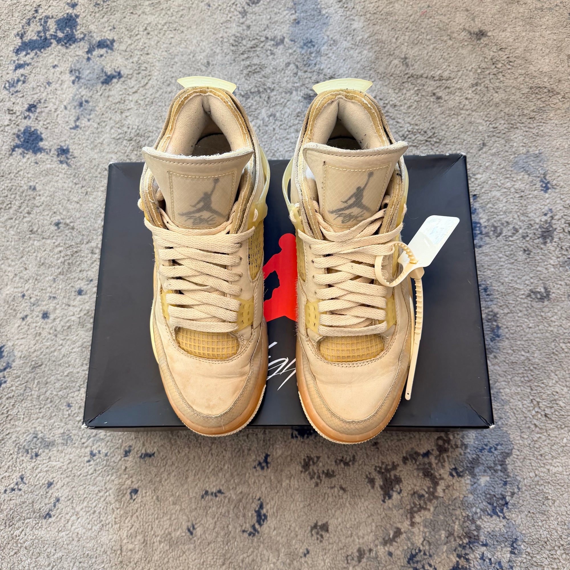 Jordan 4 x Off-White Sail 42