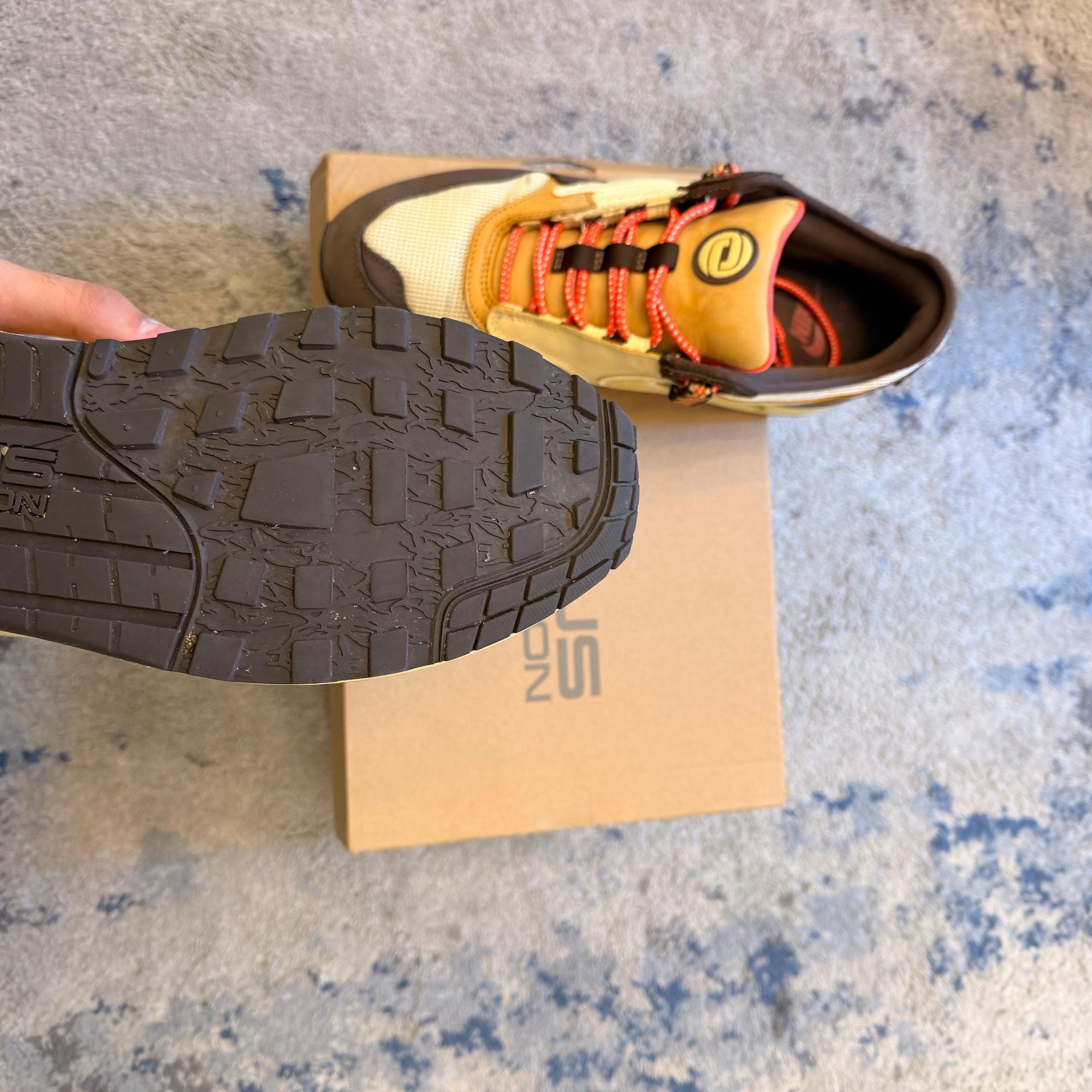 Air Max 1 Travis Scott Baroque Brown 44 USED