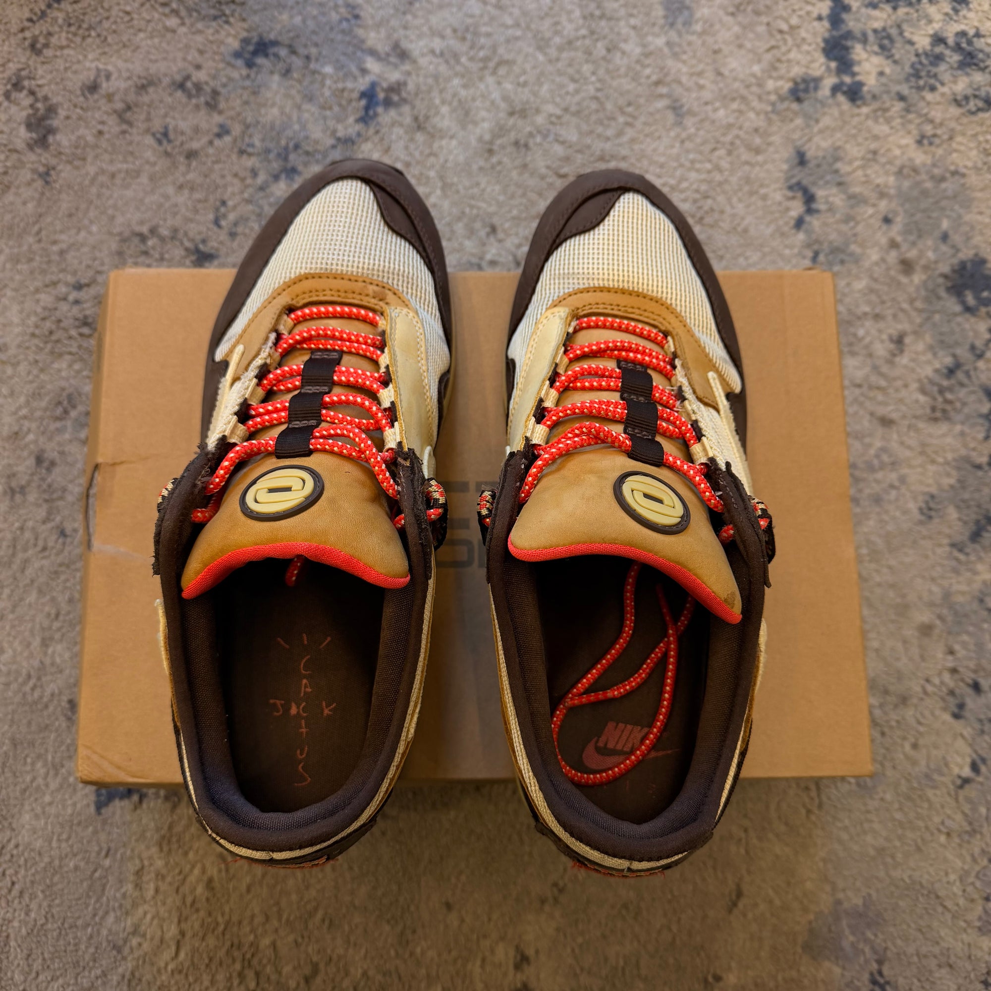 Air Max 1 Travis Scott Baroque Brown 44 USED