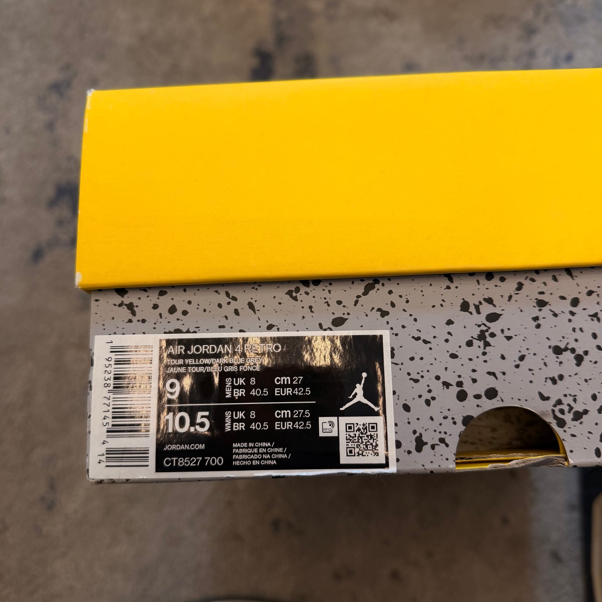 Jordan 4 Retro Tour Yellow USED