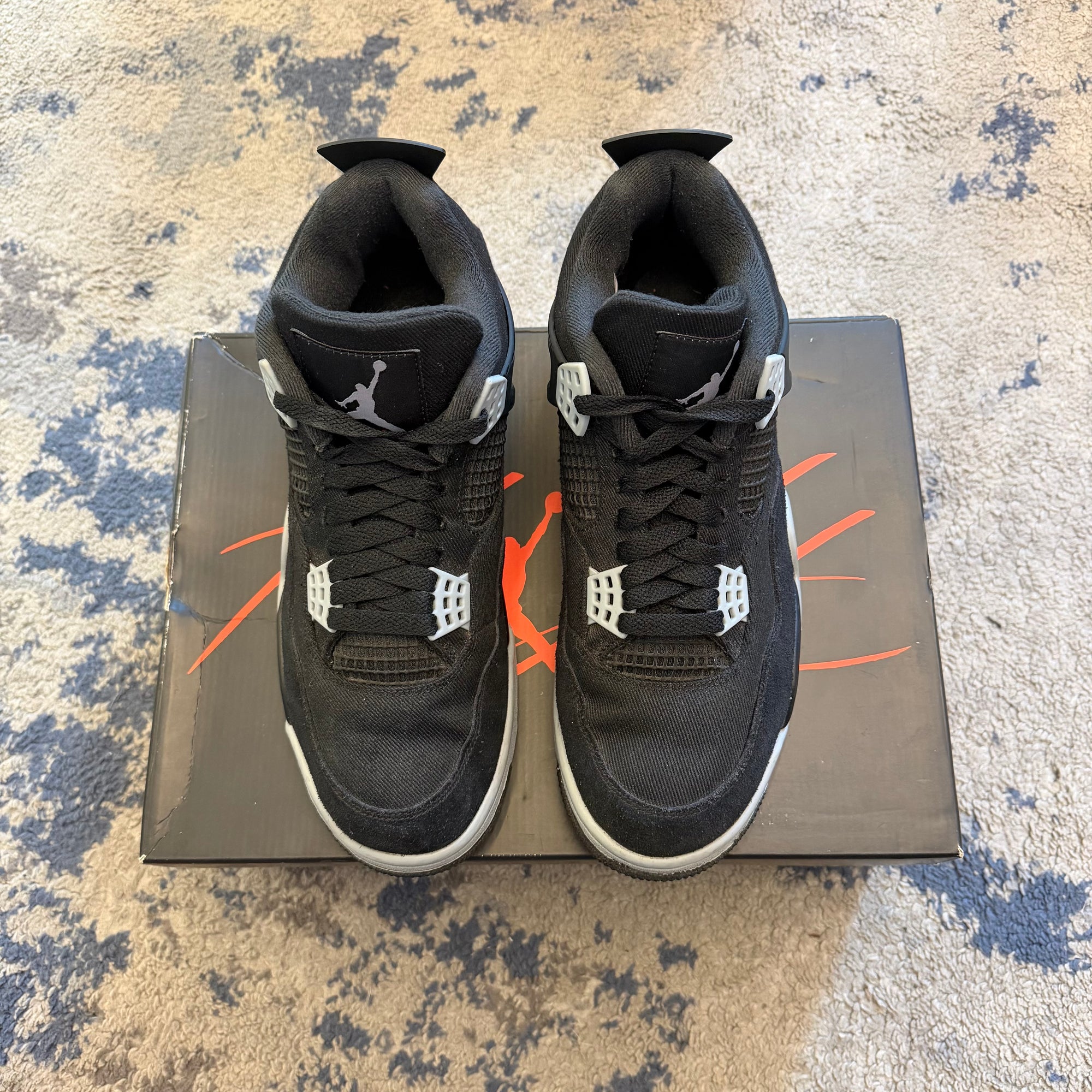 Jordan 4 Black Canvas USED