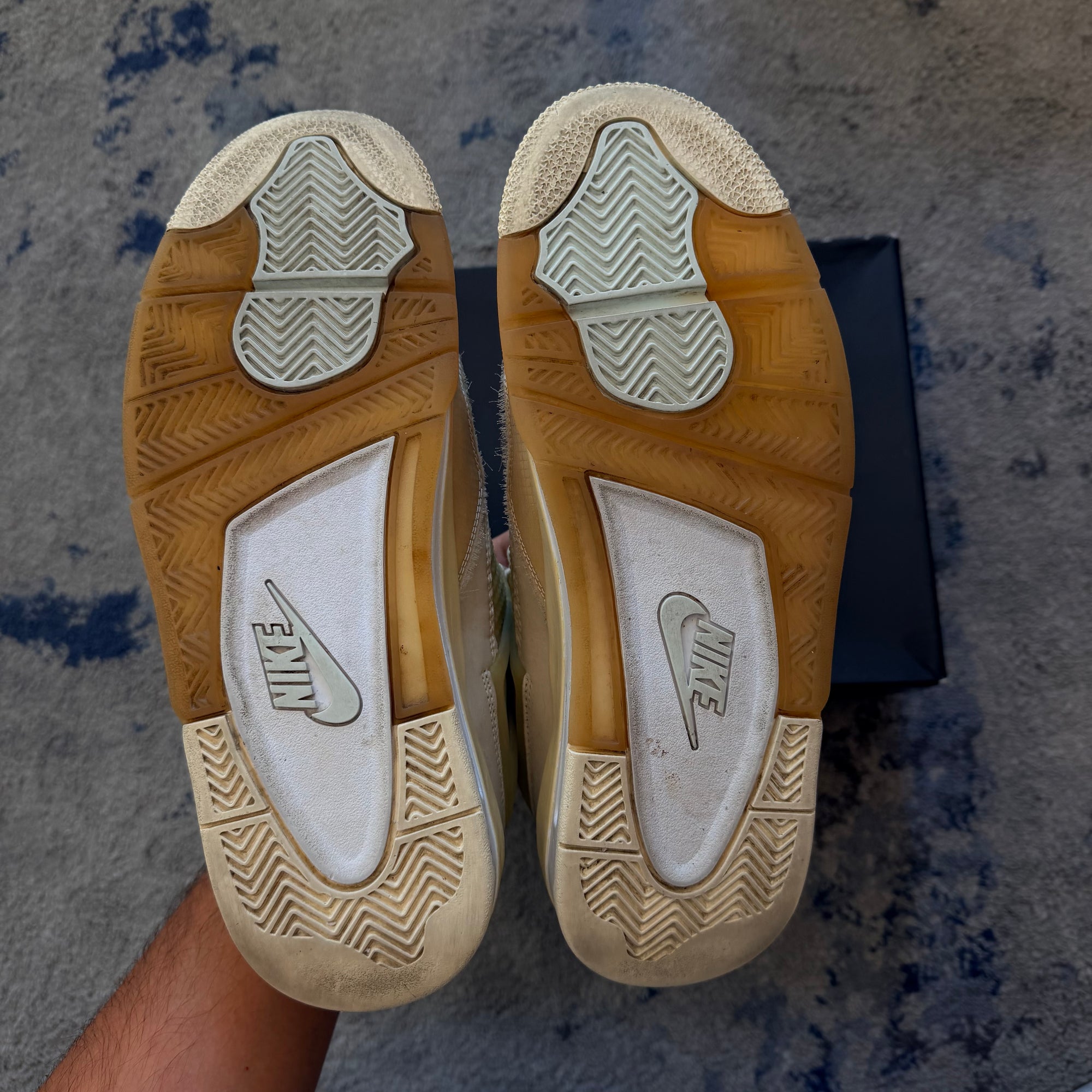 Jordan 4 x Off-White Sail 42