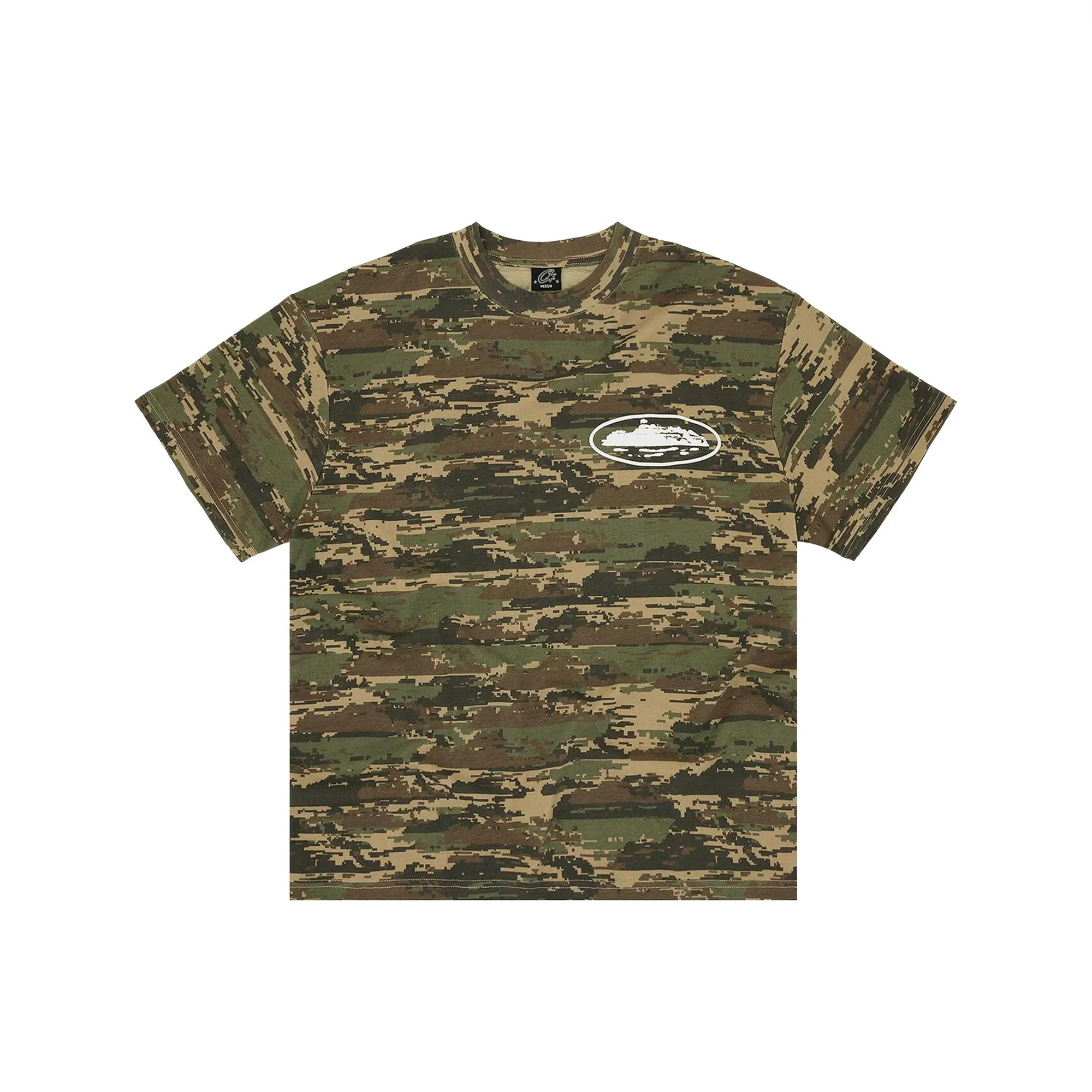 Corteiz Island Puff Print Tee Digi Camo