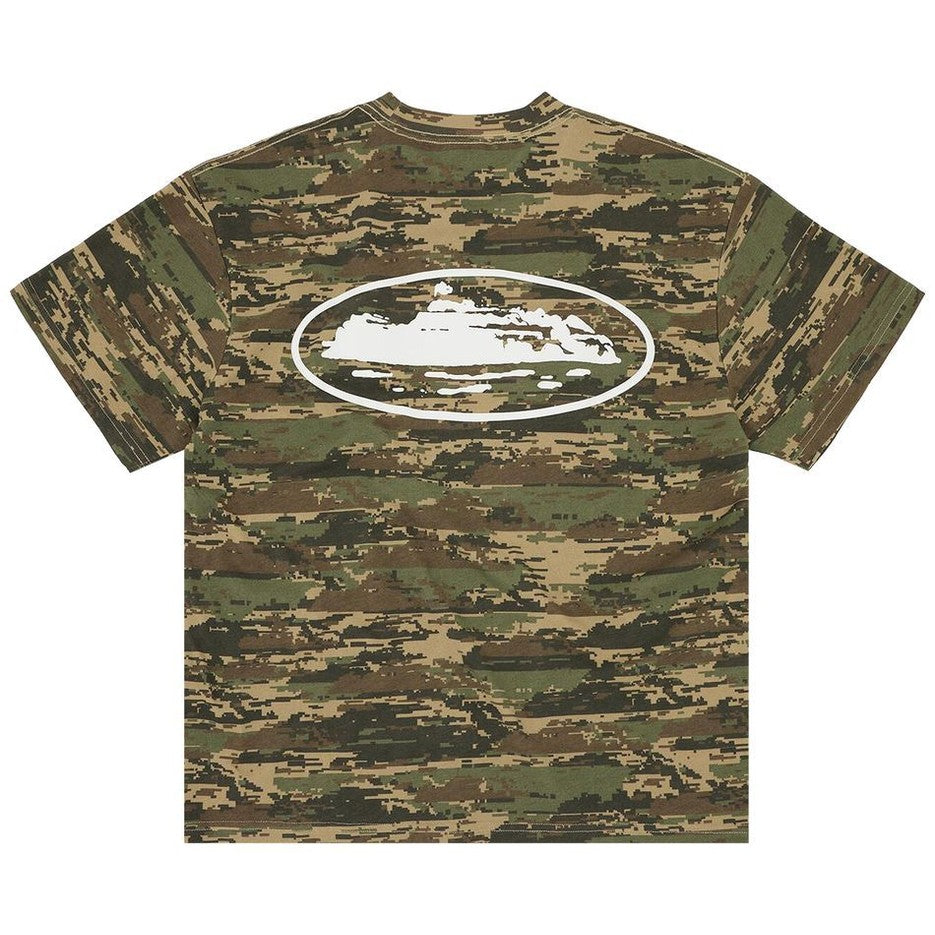 Corteiz Island Puff Print Tee Digi Camo
