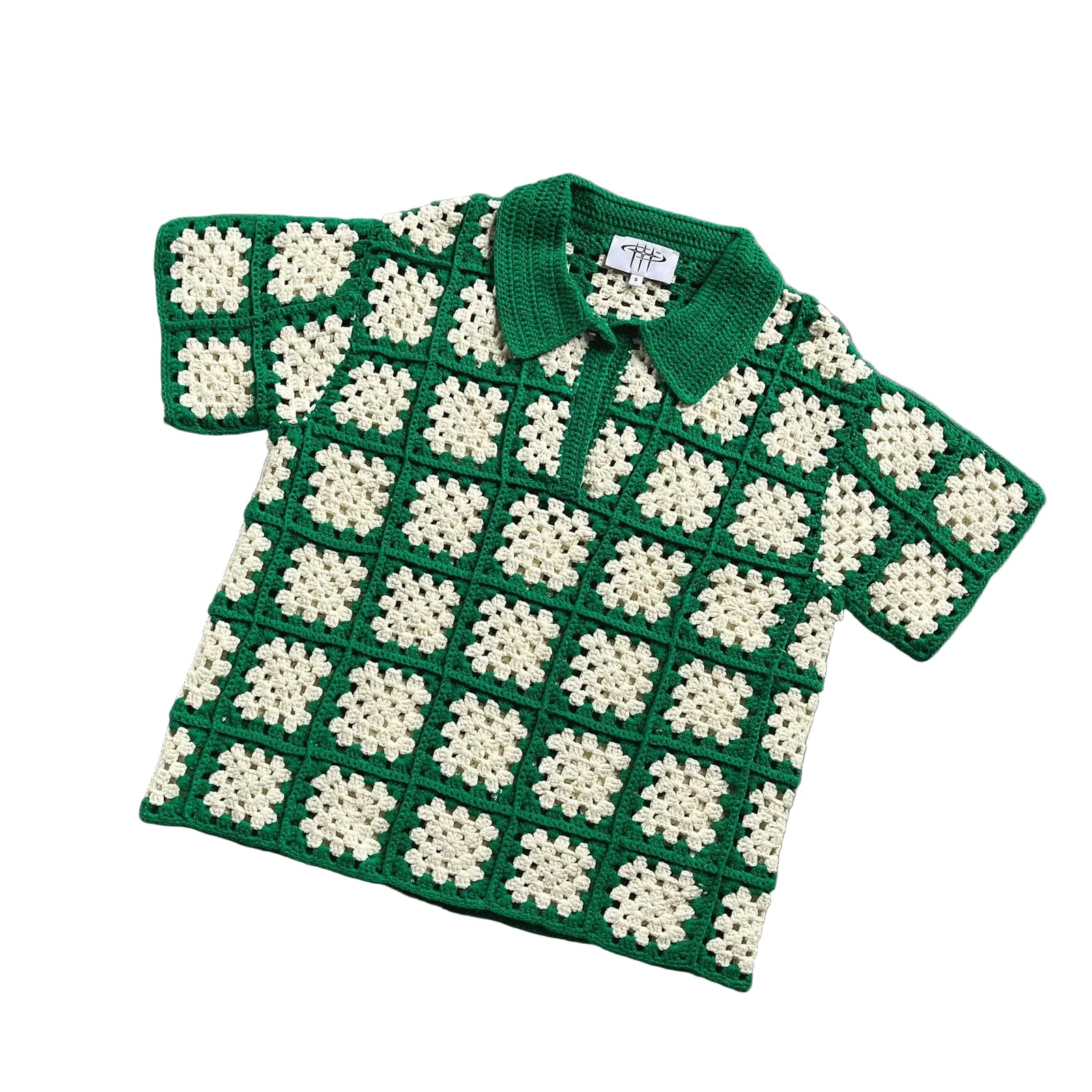On My Way Crochet Polo Green