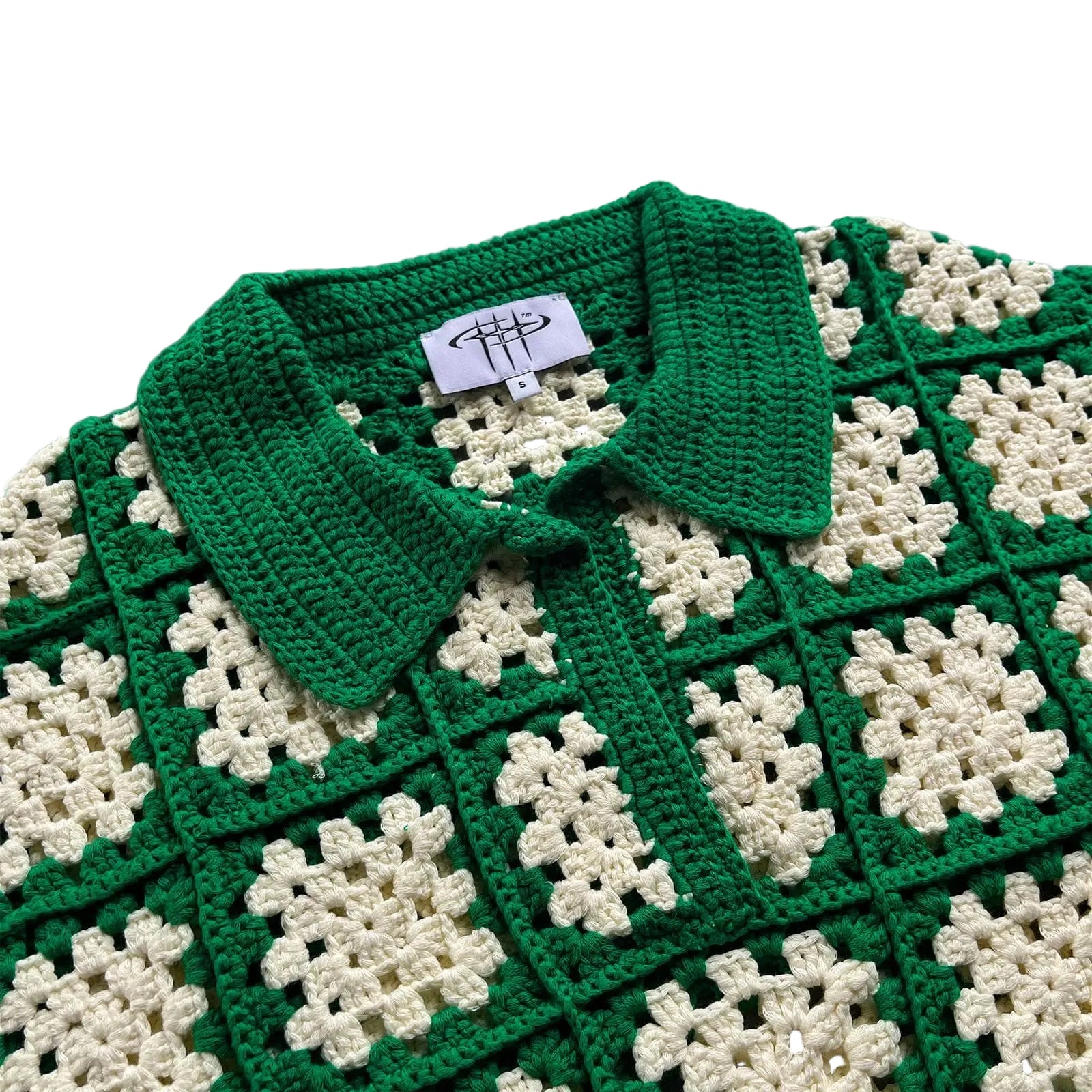 On My Way Crochet Polo Green