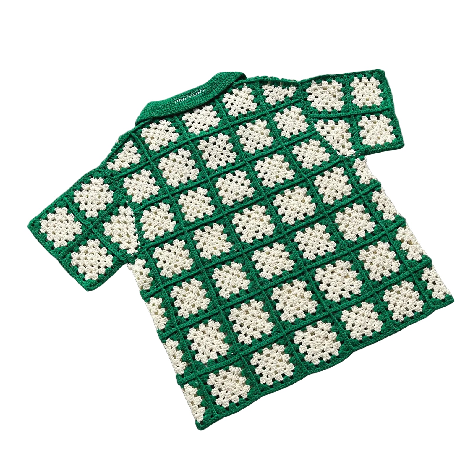 On My Way Crochet Polo Green
