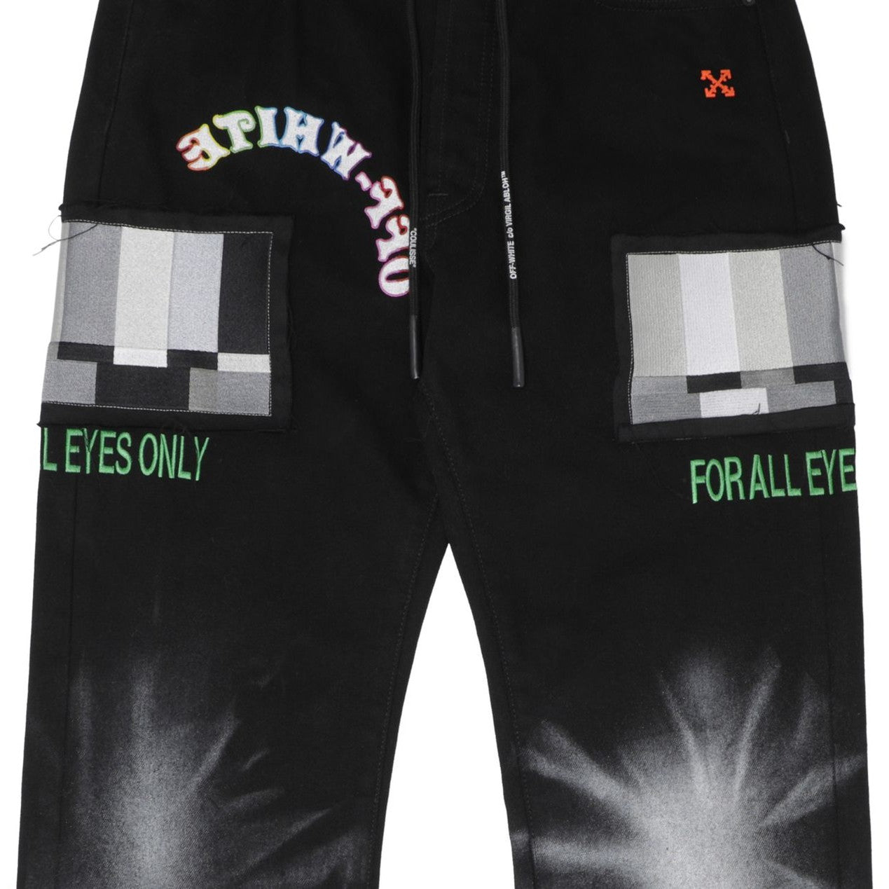 Off-White Ev Bravado Relaxed Jeans 'Black / Multicolor'