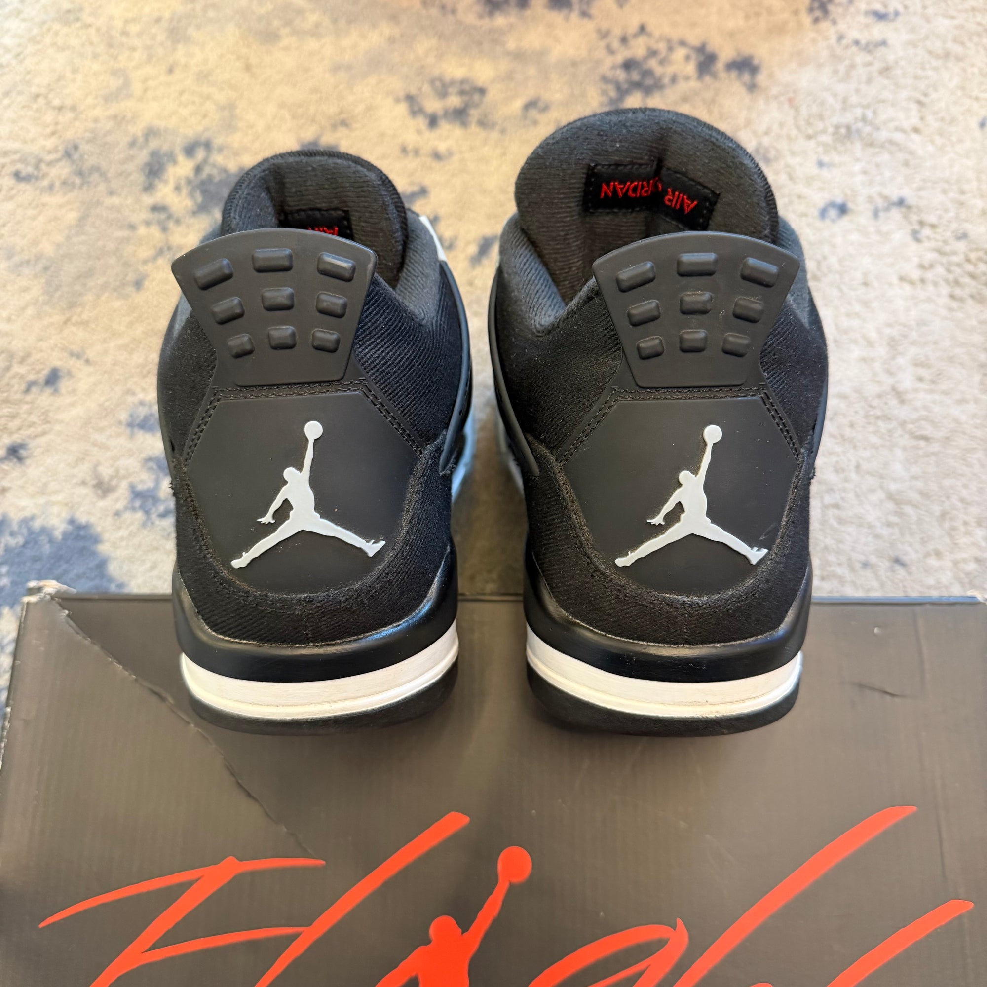 Jordan 4 Black Canvas USED