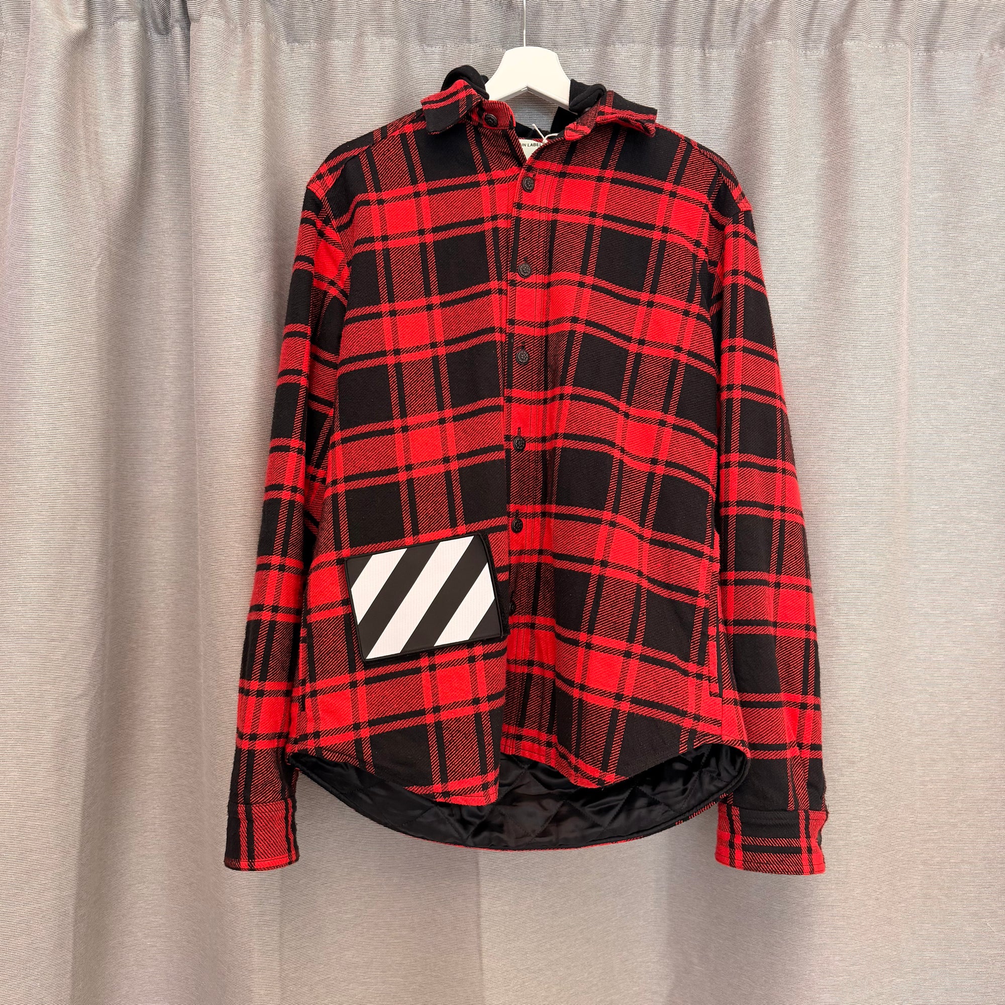 Off-White Flanel Overshirt Hooded USED