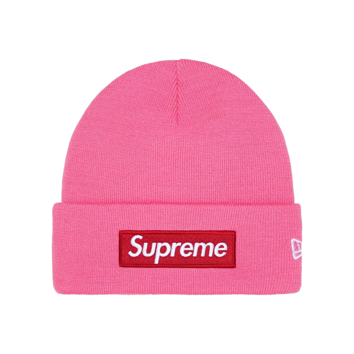 Supreme New Era Box Logo Beanie Magenta (FW25)