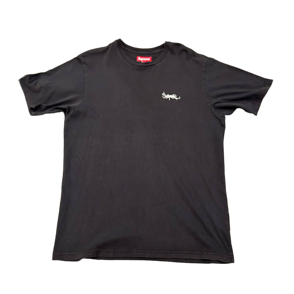 Supreme Washed Tag Top Tee Black 8.5/10