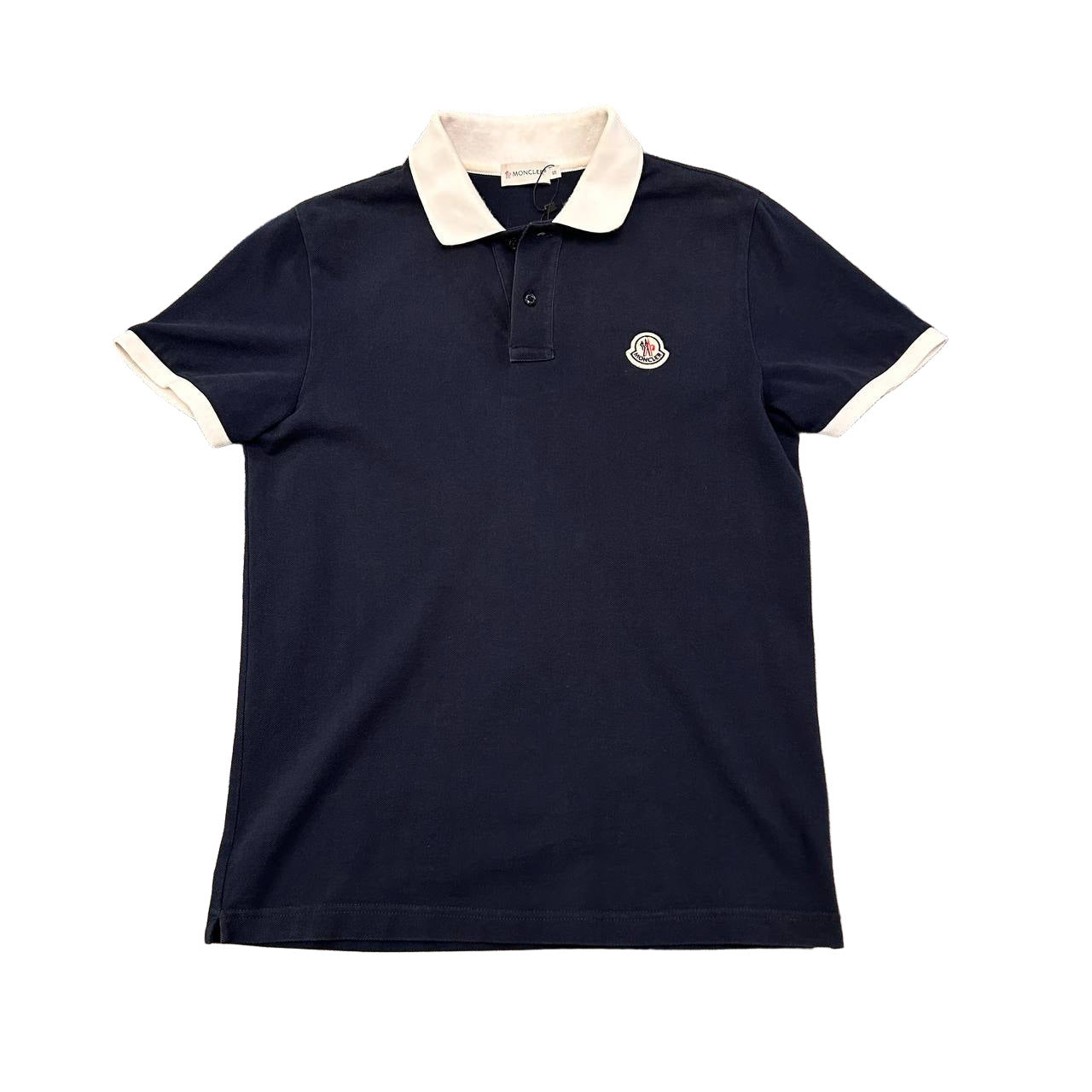 Moncler Blue Navy Polo 9/10