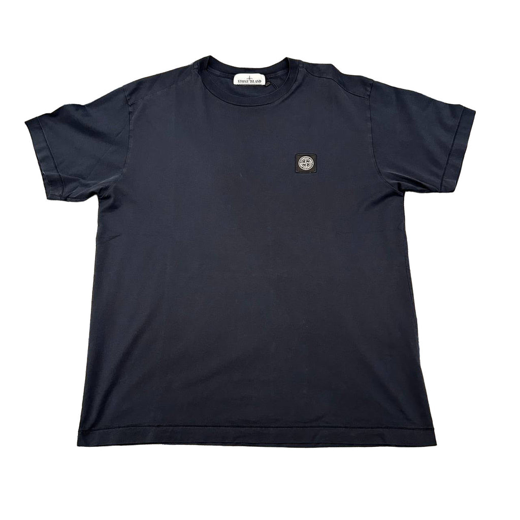 Stone Island Logo Blue Tee 9/10
