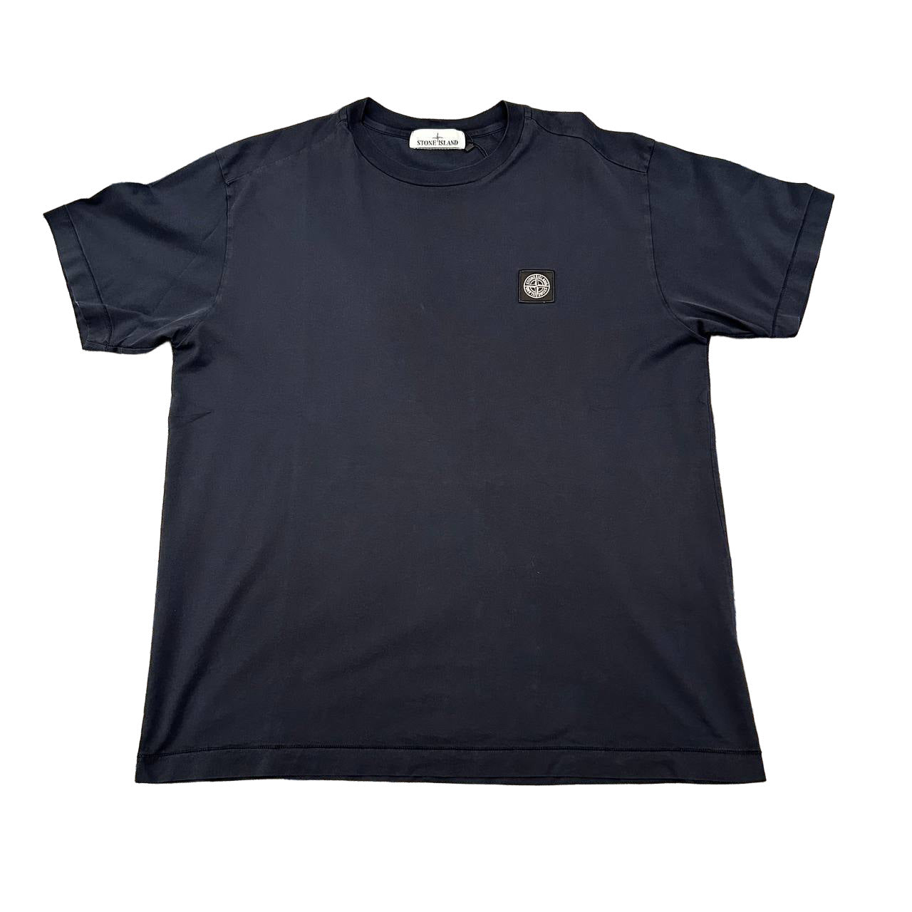 Stone Island Logo Blue Tee 9/10