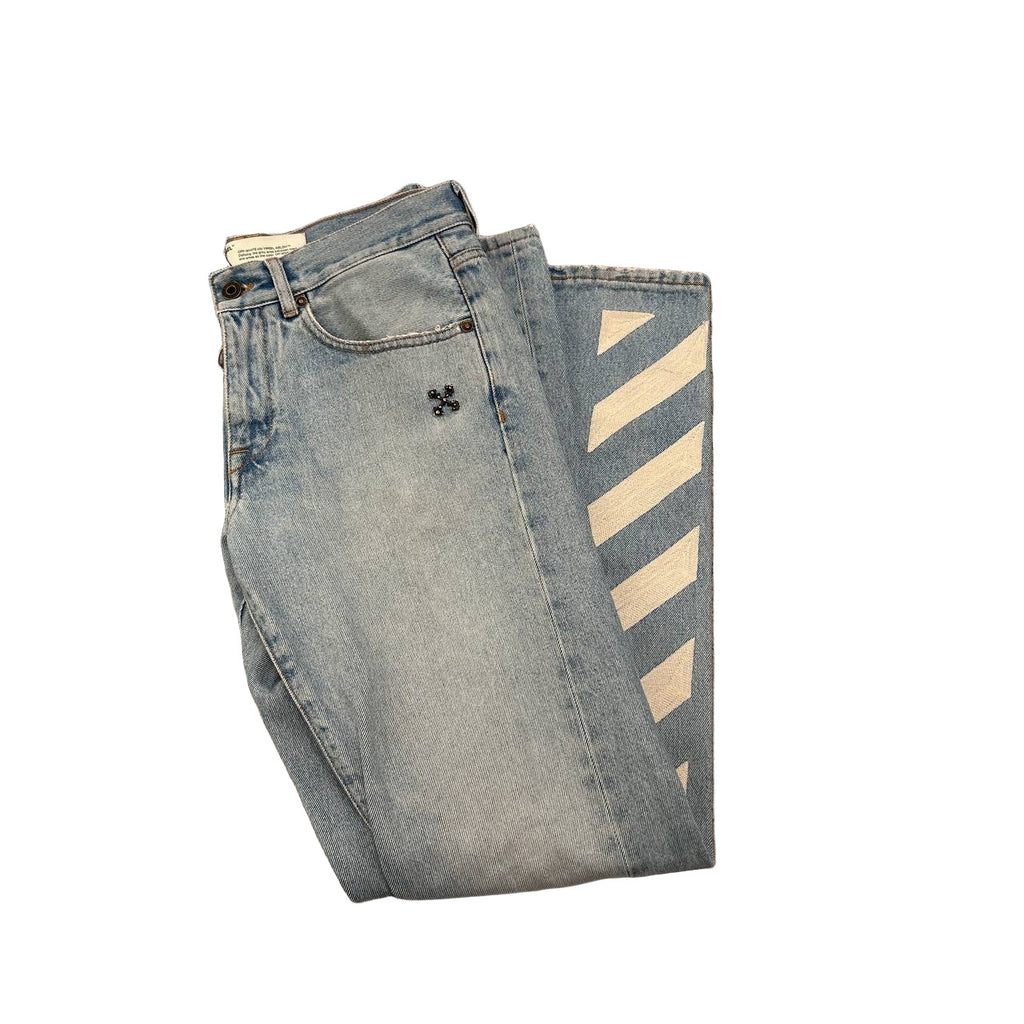 OFF-WHITE Diagonal Slim Jeans 9/10