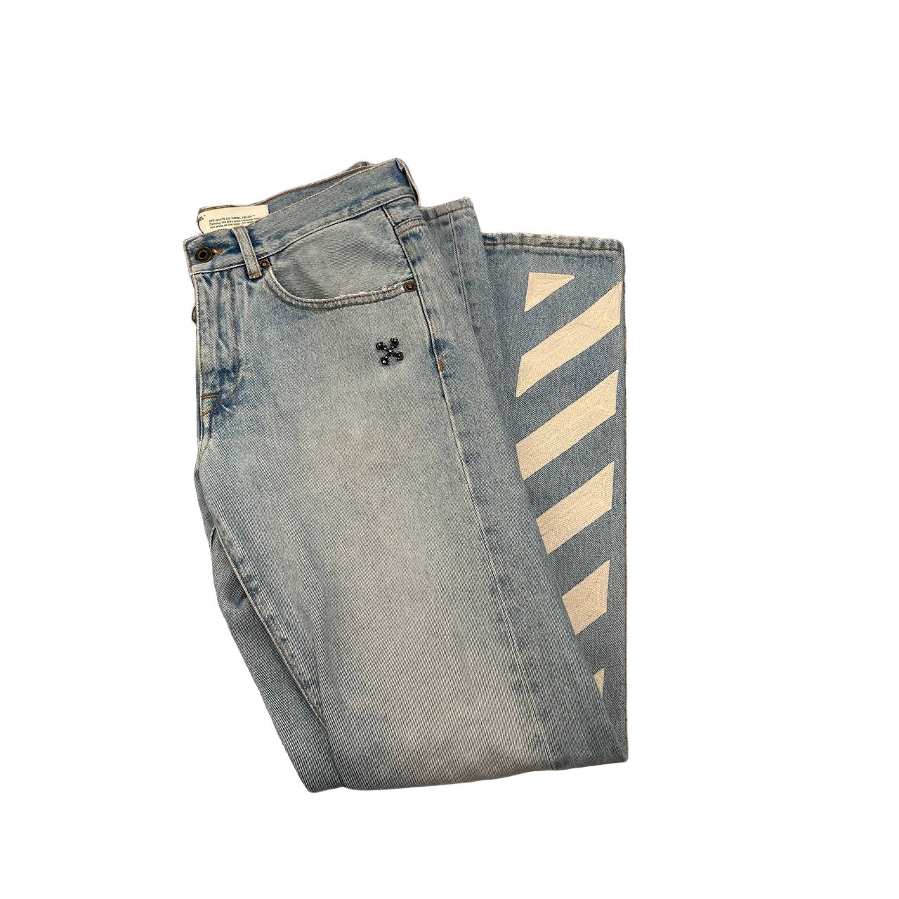 OFF-WHITE Diagonal Slim Jeans 9/10
