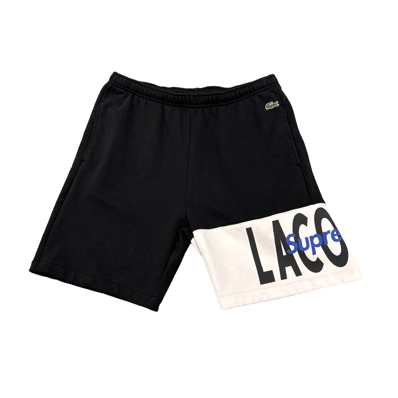 Supreme x Lacoste Black Sweatshorts 9/10