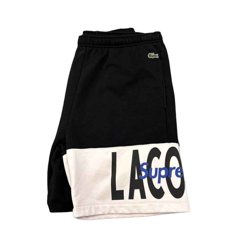 Supreme x Lacoste Black Sweatshorts 9/10