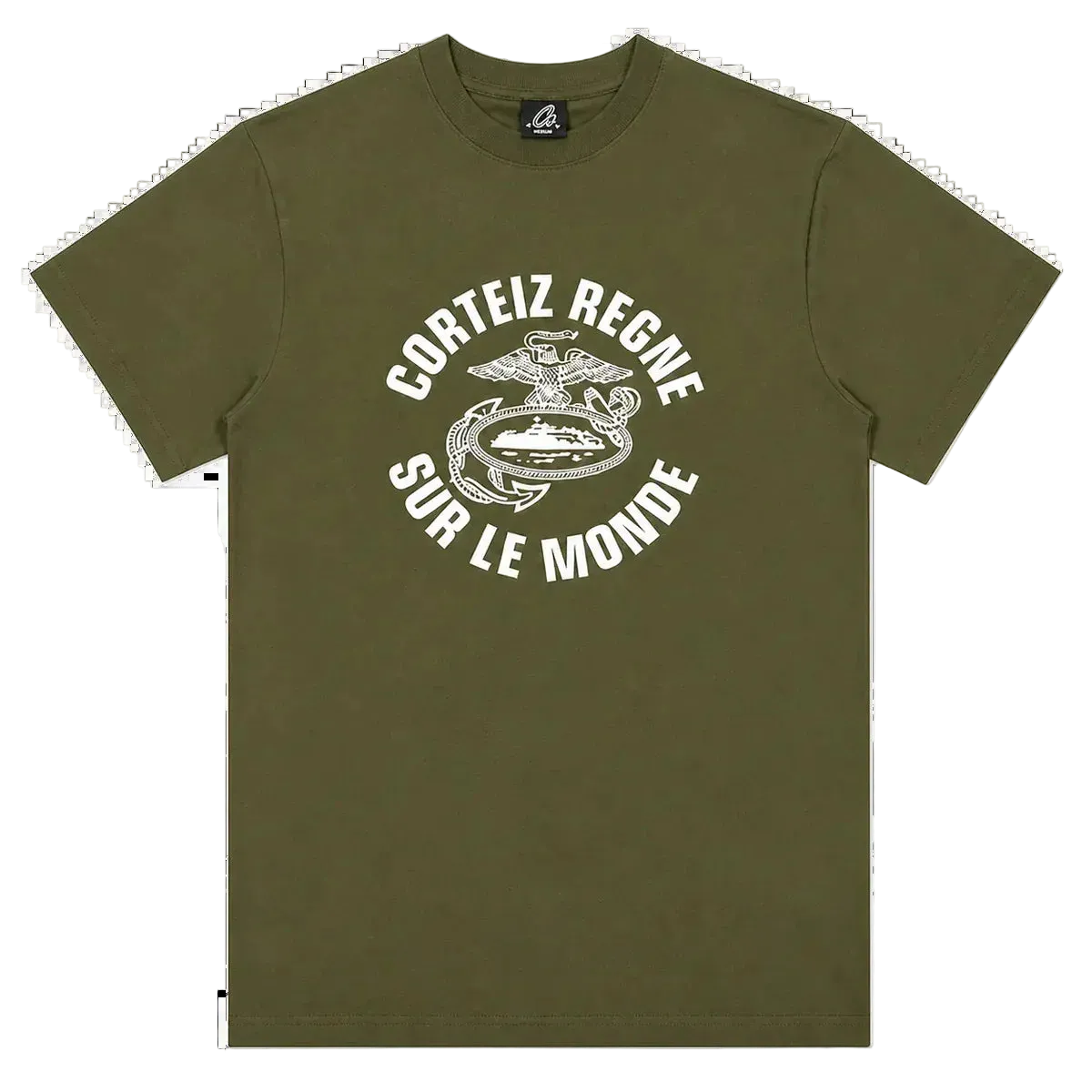Corteiz Reigne Sur Le Monde Tee Olive